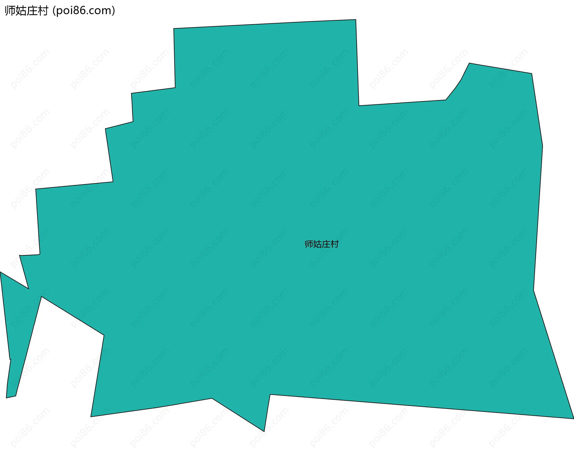 师姑庄村边界地图