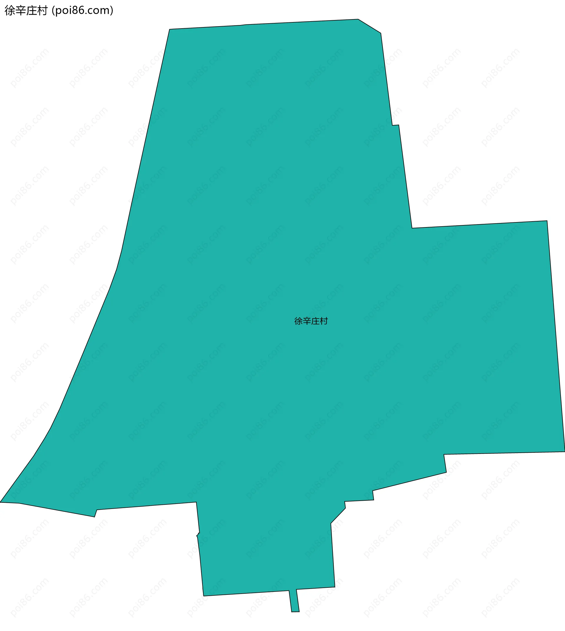 徐辛庄村边界地图