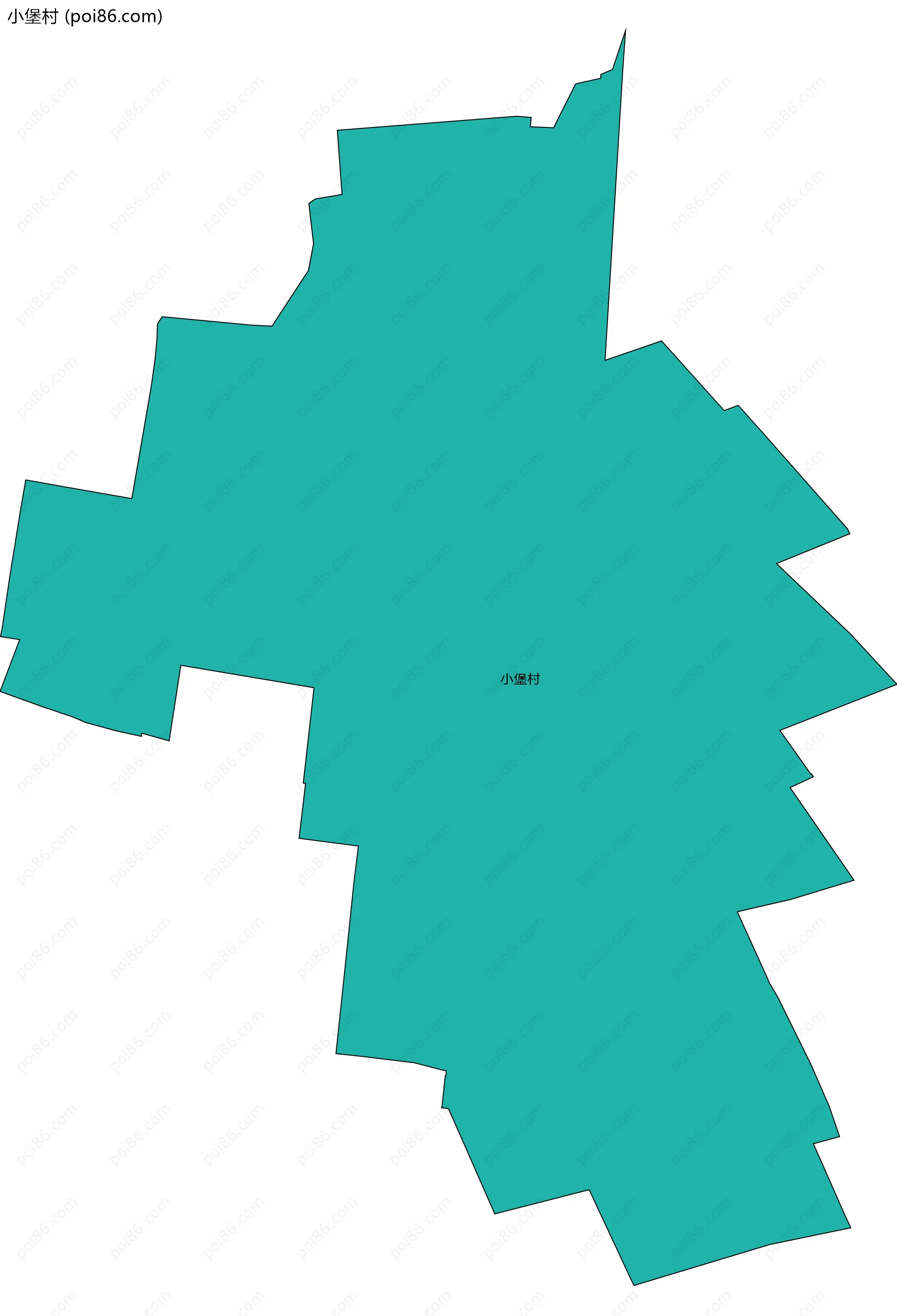 小堡村边界地图