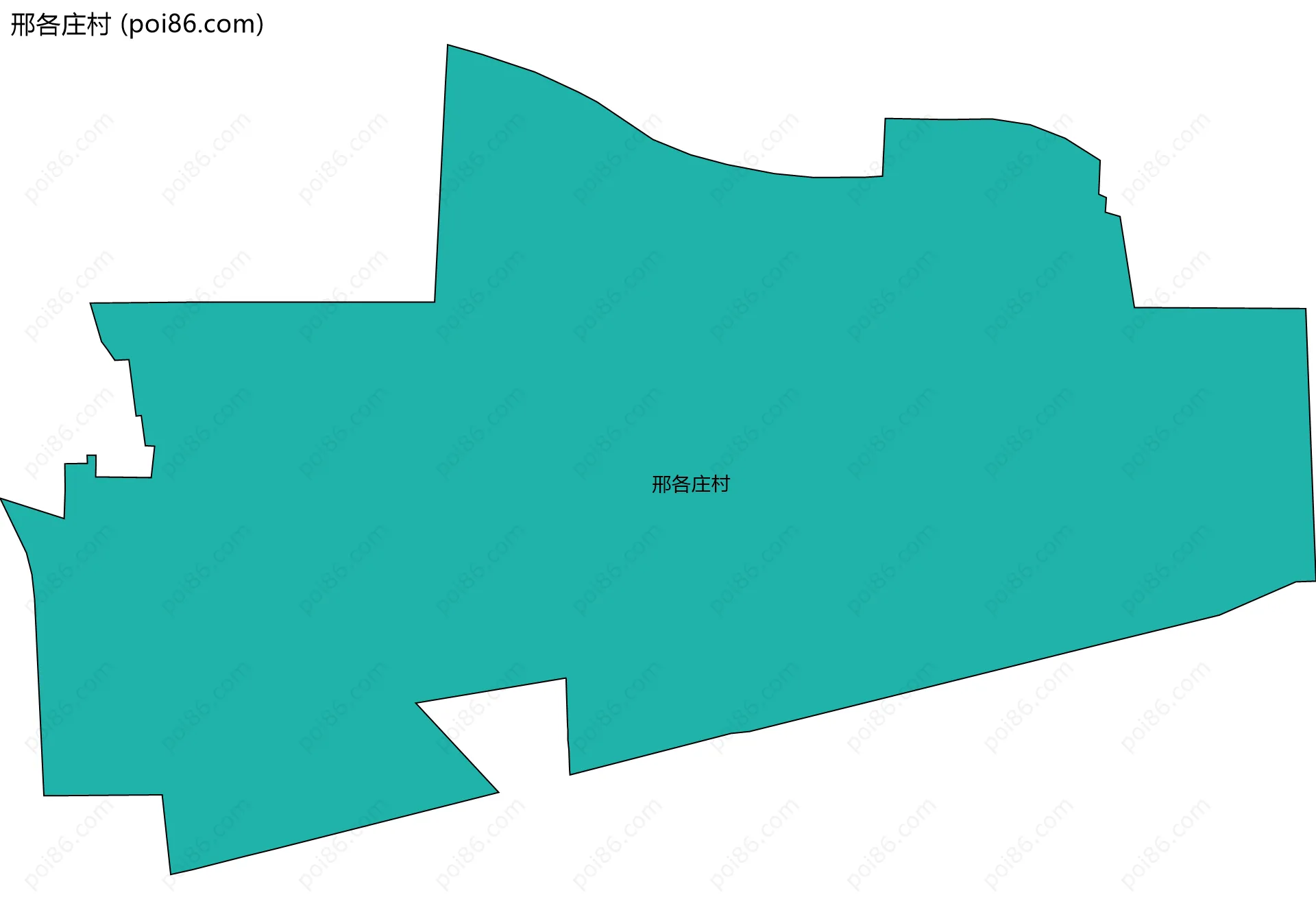 邢各庄村边界地图