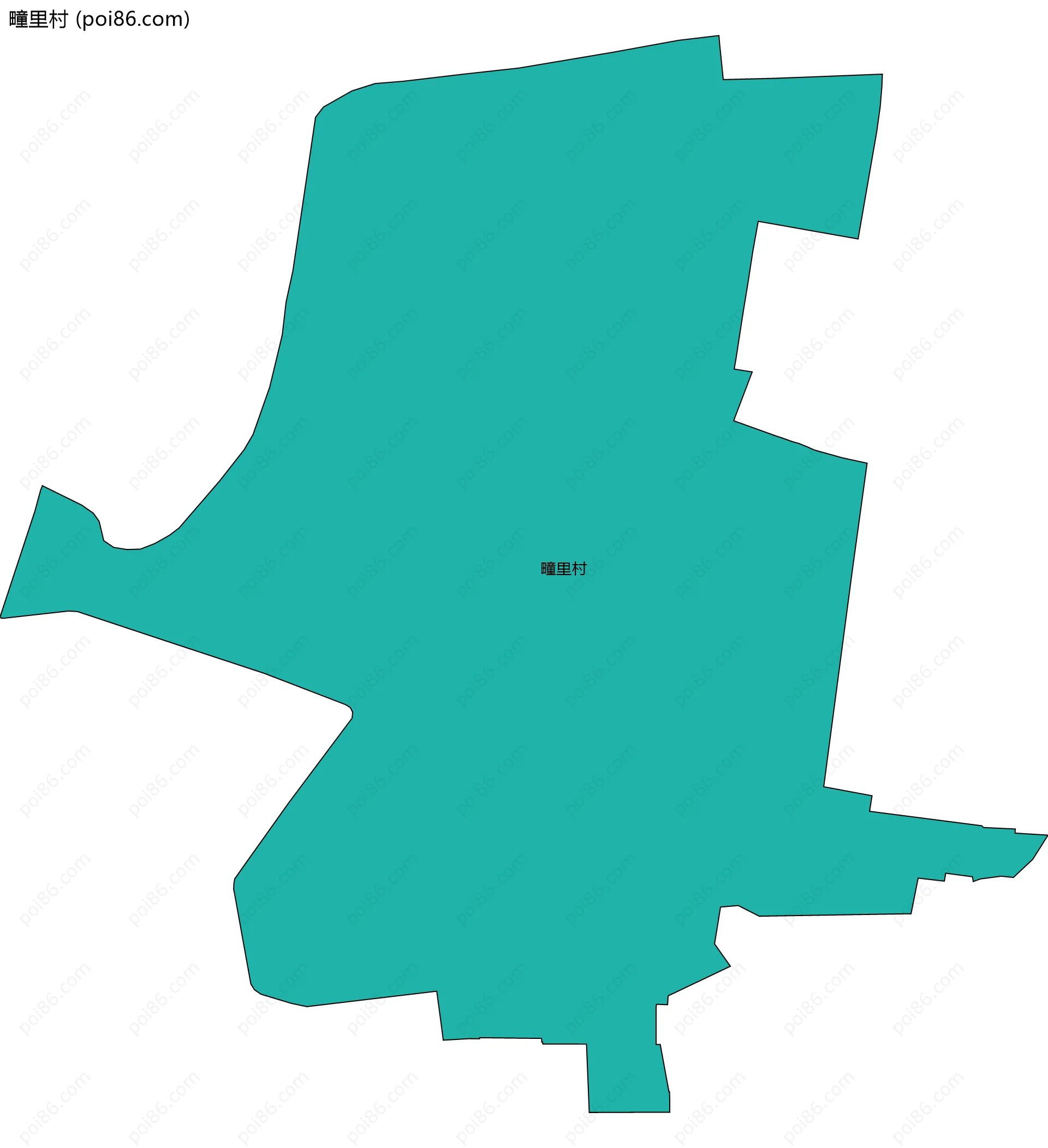 疃里村边界地图