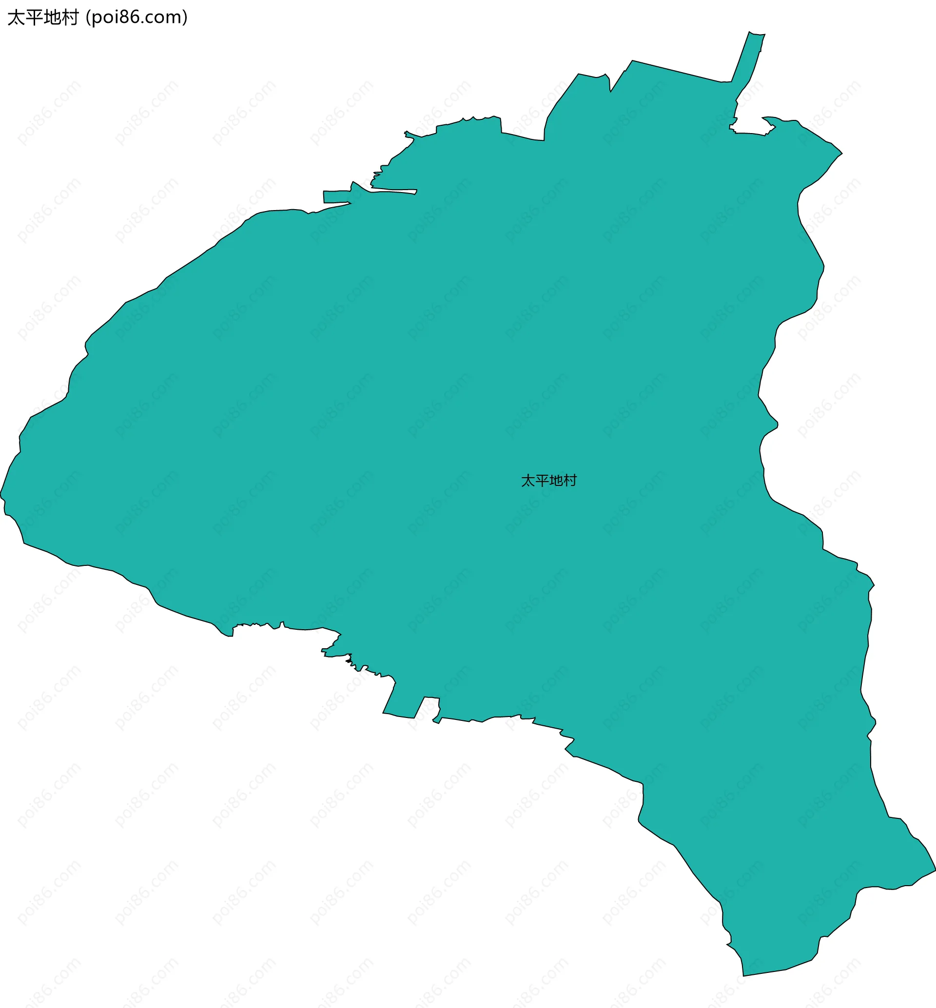 太平地村边界地图