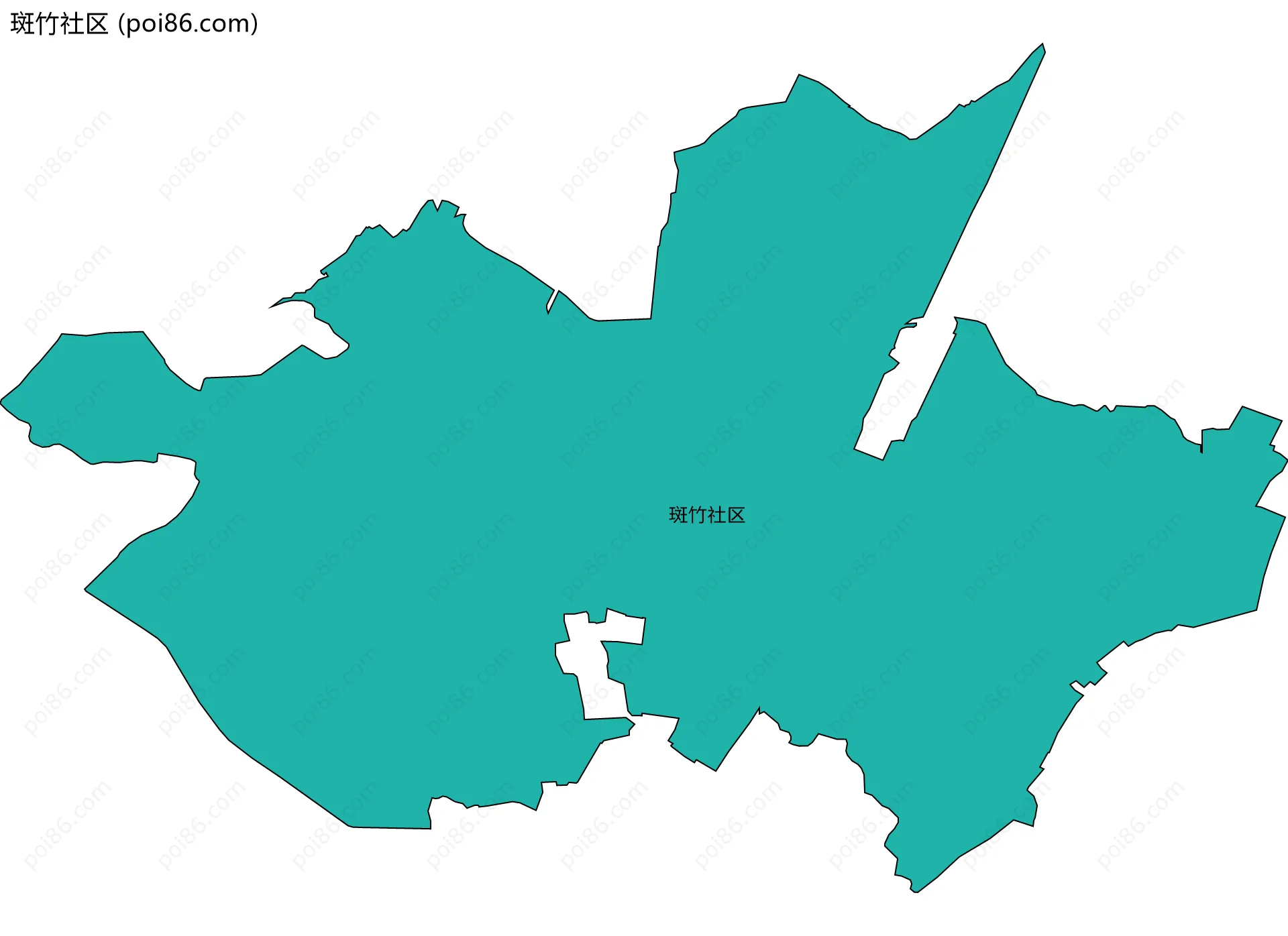 斑竹社区边界地图