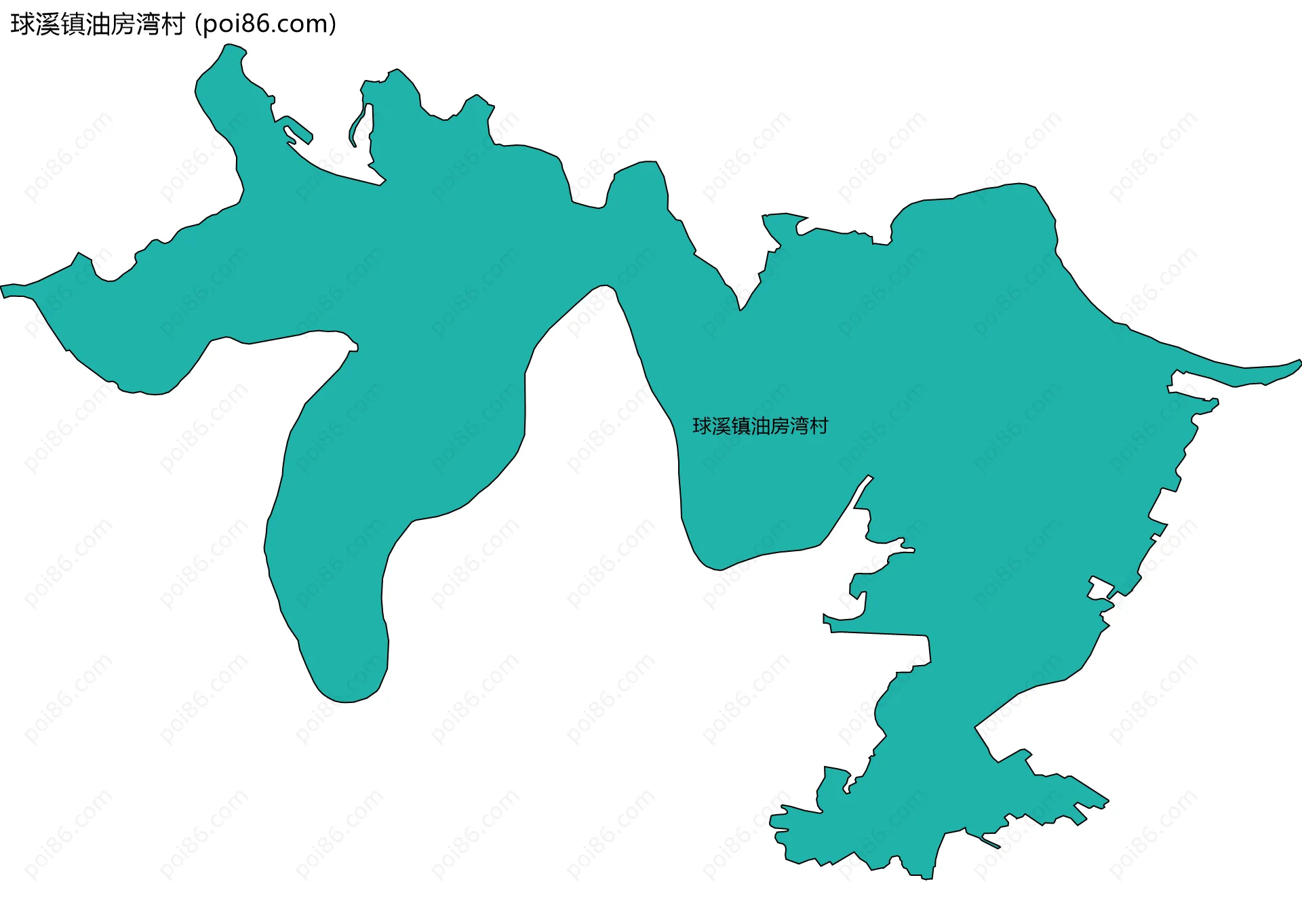 球溪镇油房湾村边界地图