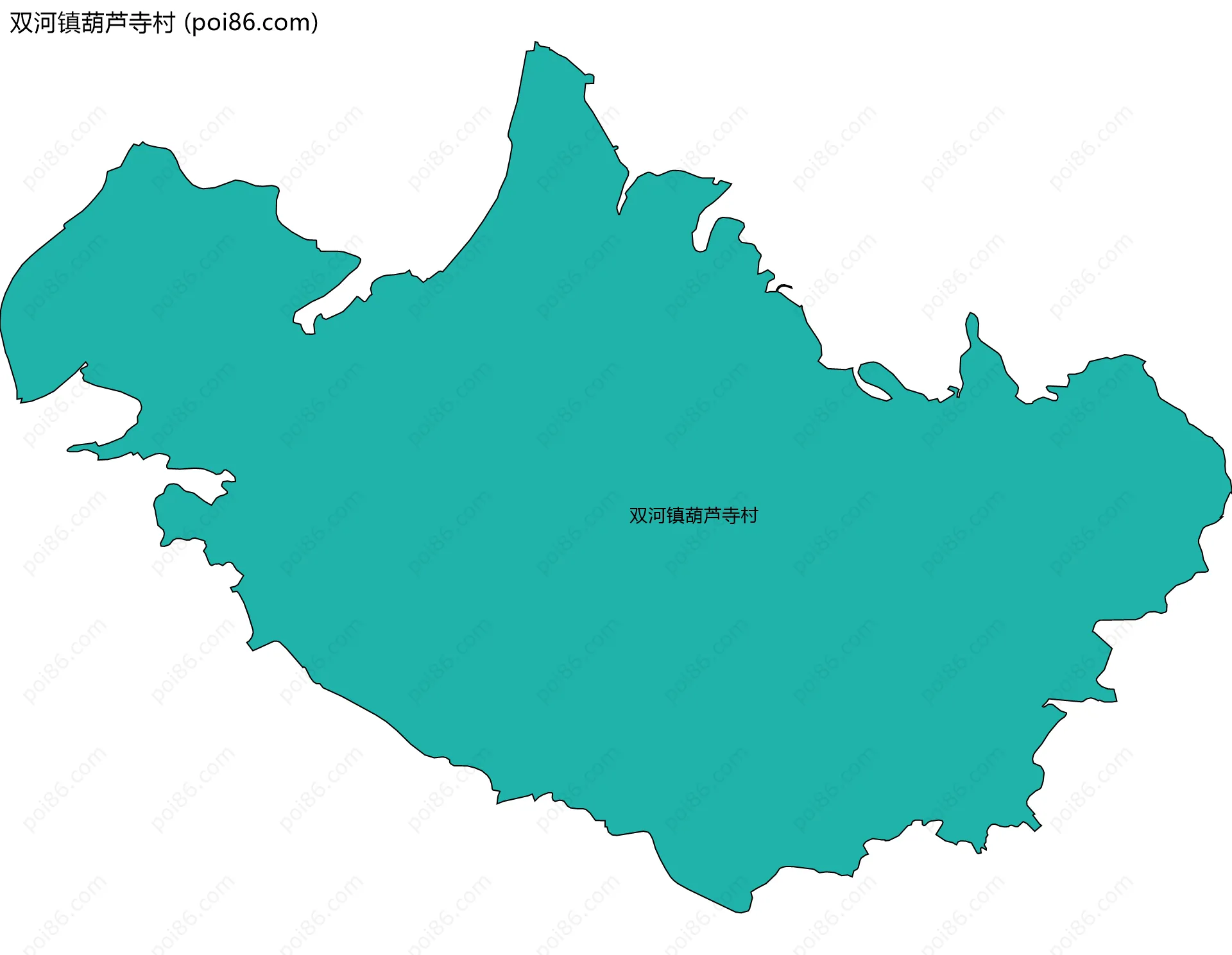 双河镇葫芦寺村边界地图