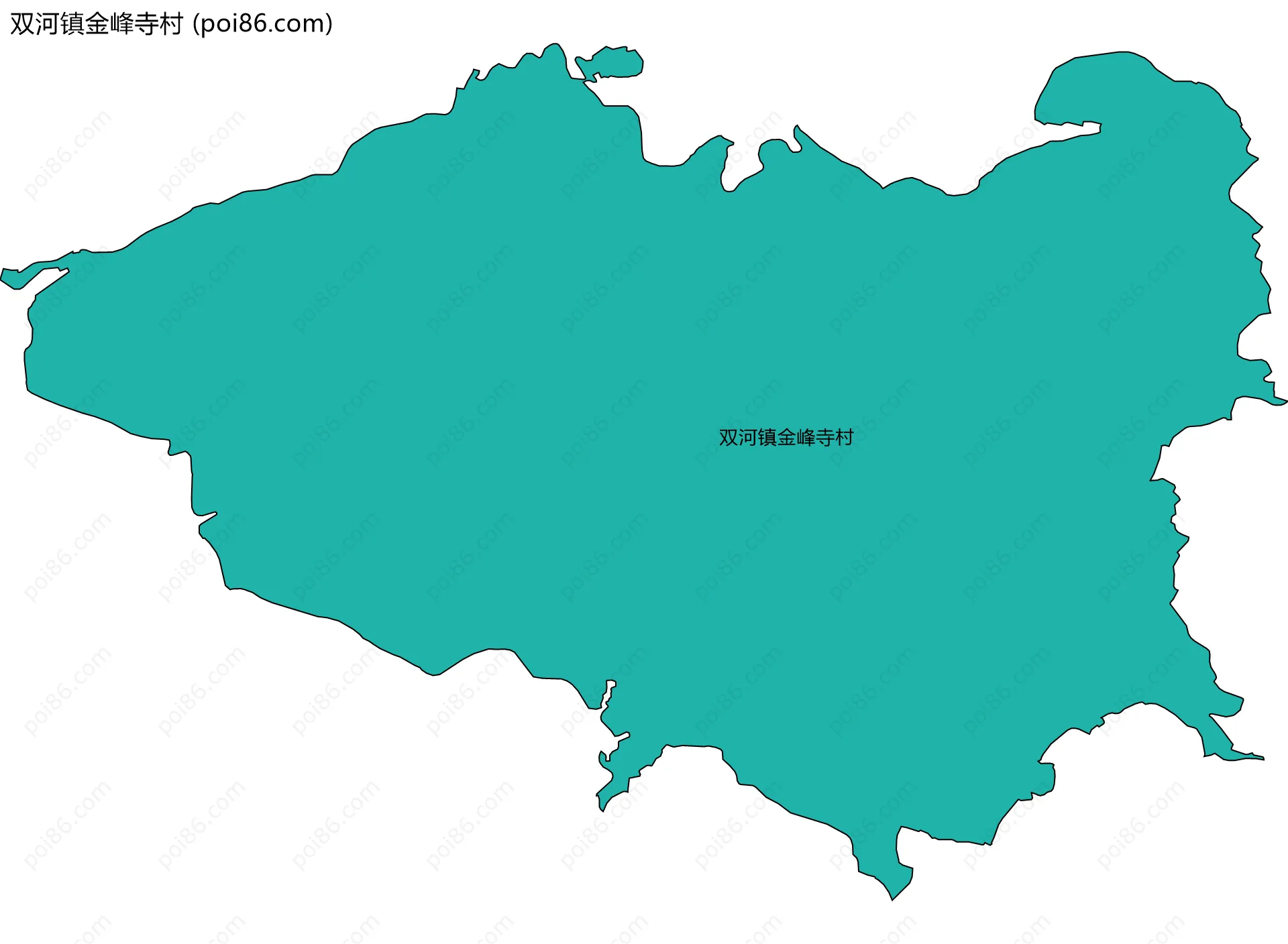 双河镇金峰寺村边界地图