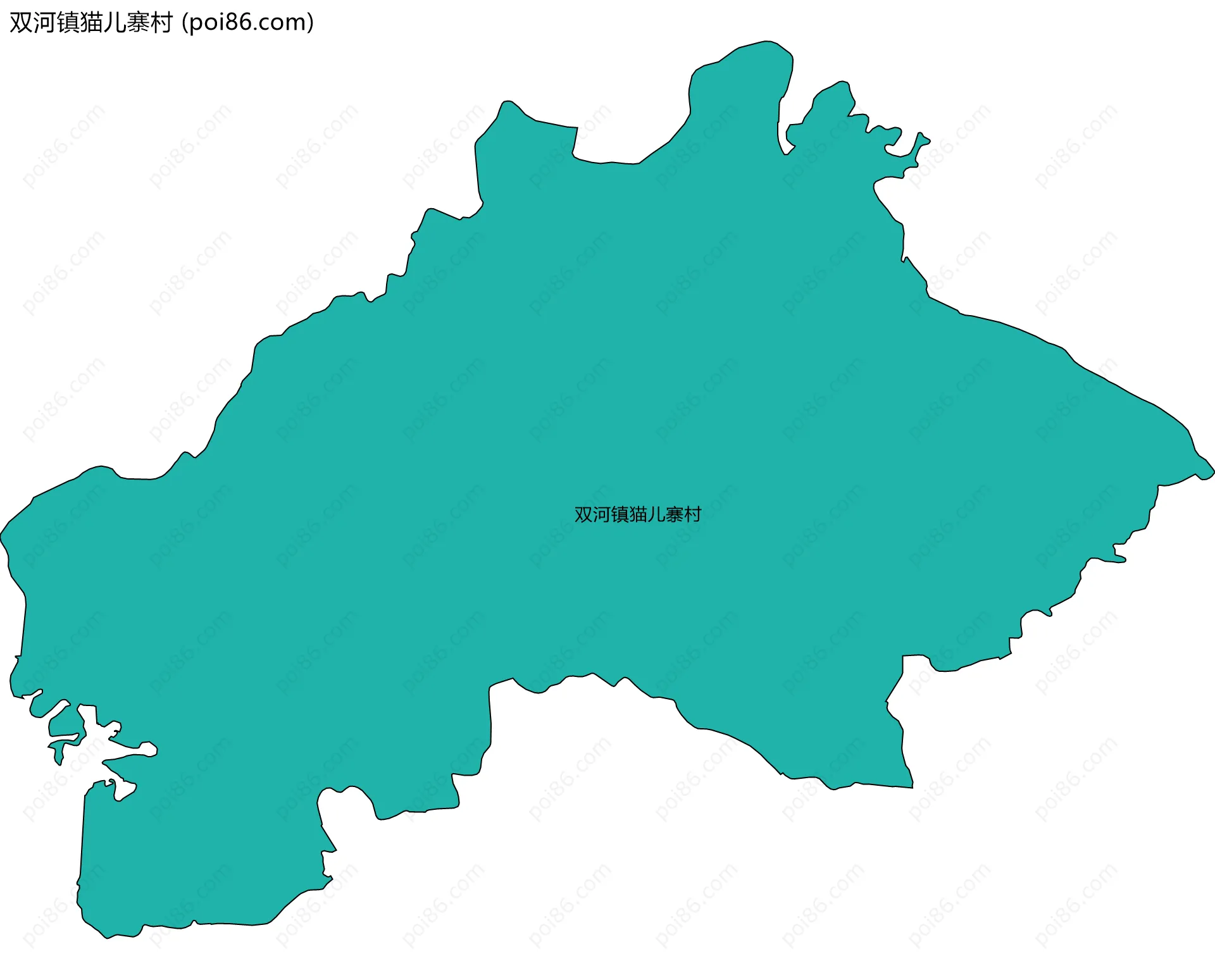 双河镇猫儿寨村边界地图