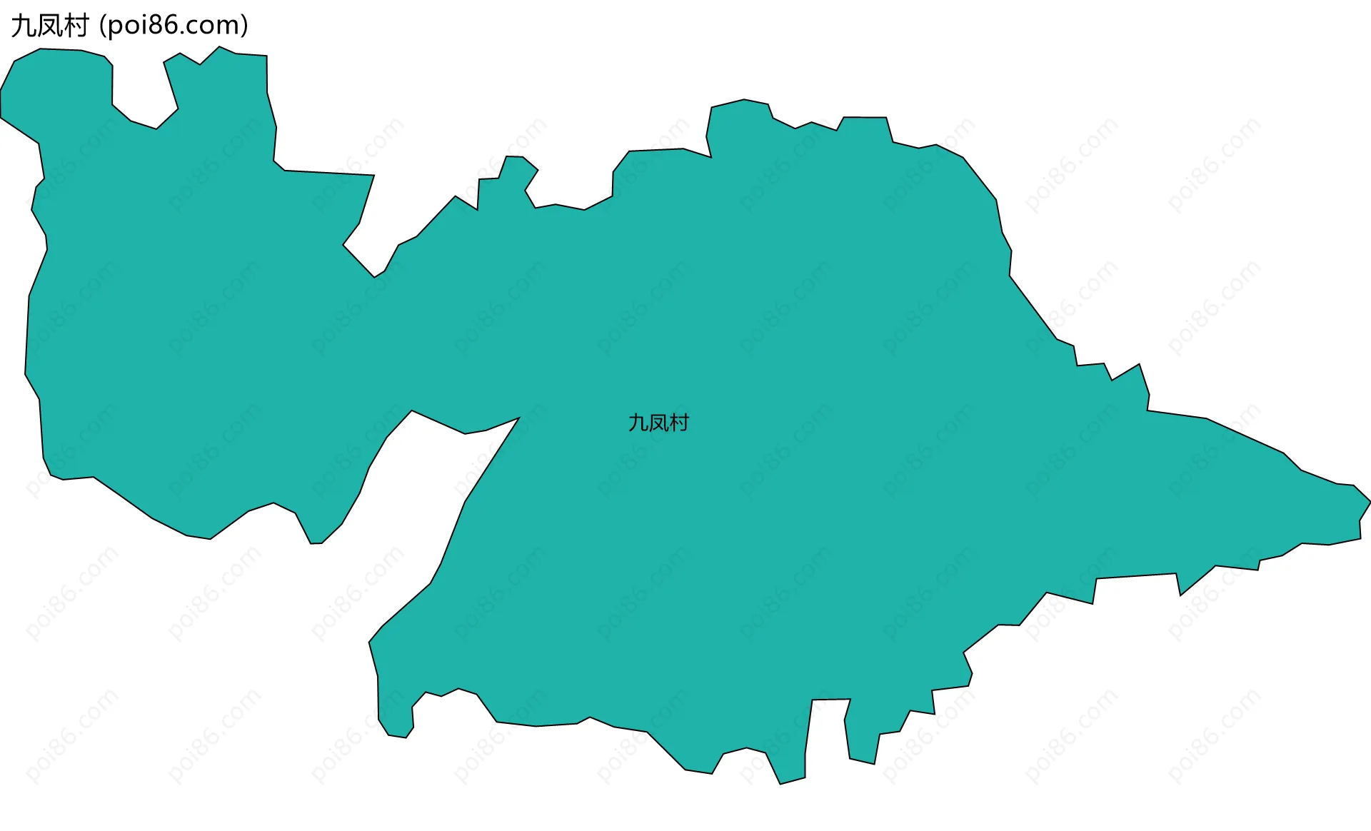 九凤村边界地图
