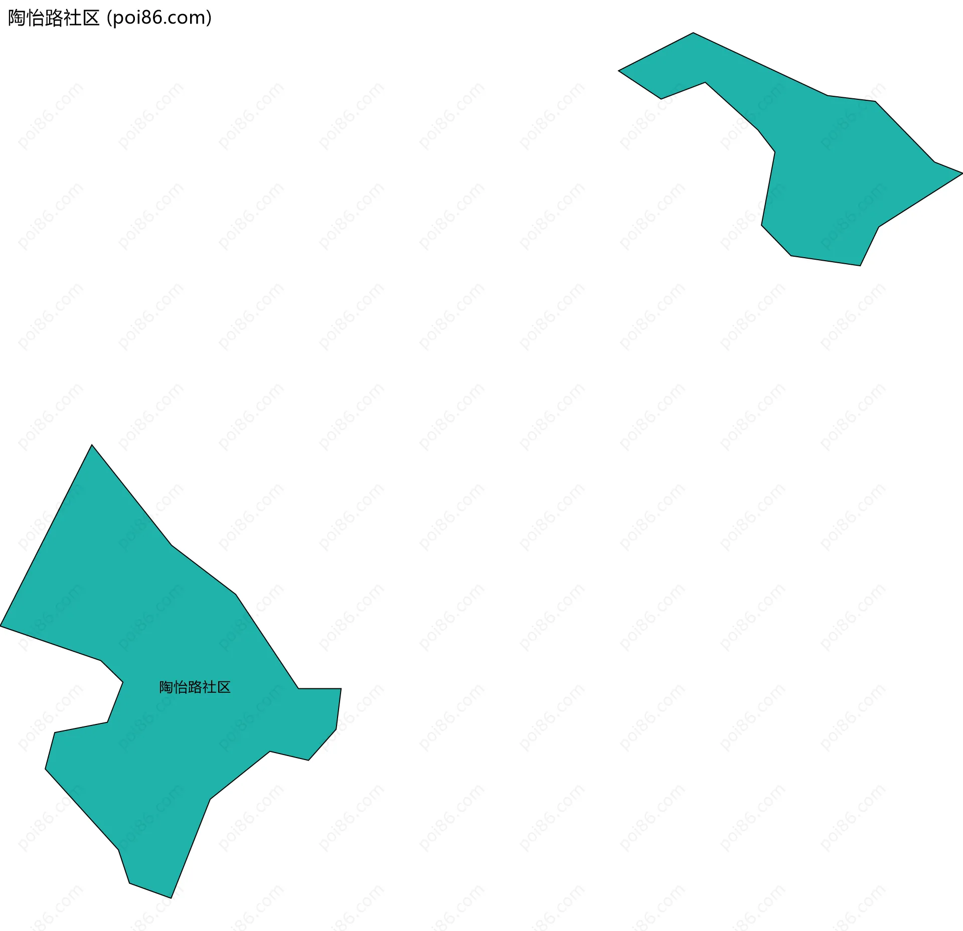 陶怡路社区边界地图