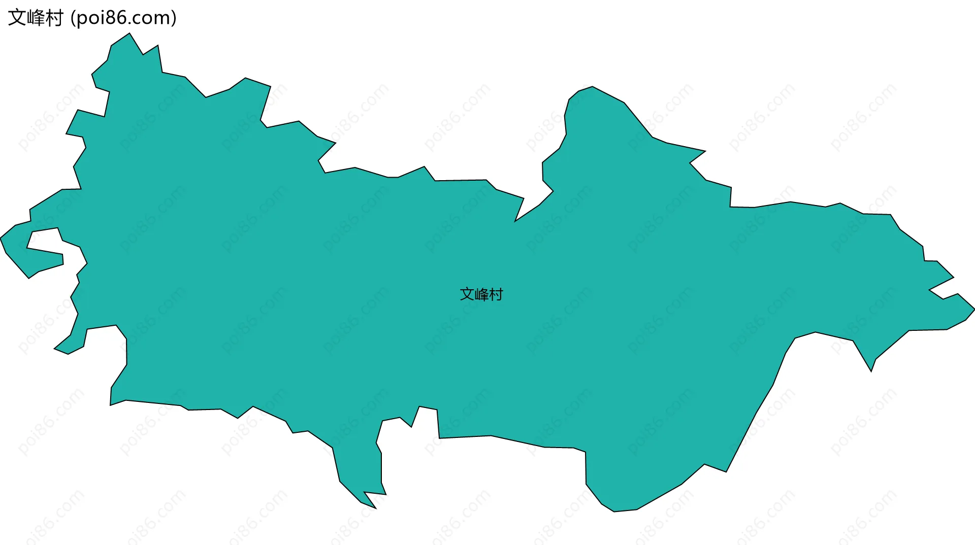 文峰村边界地图