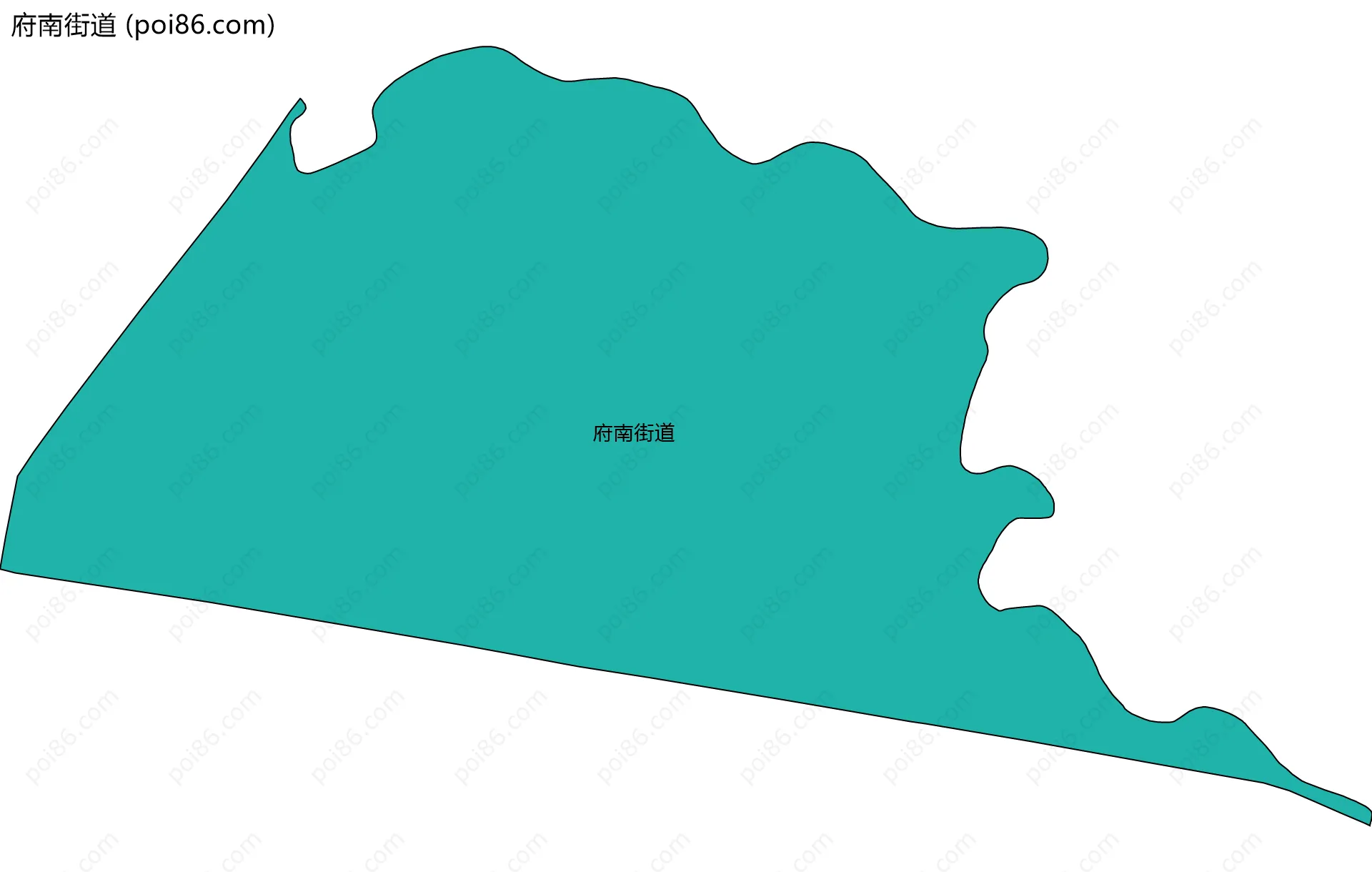 府南街道边界地图