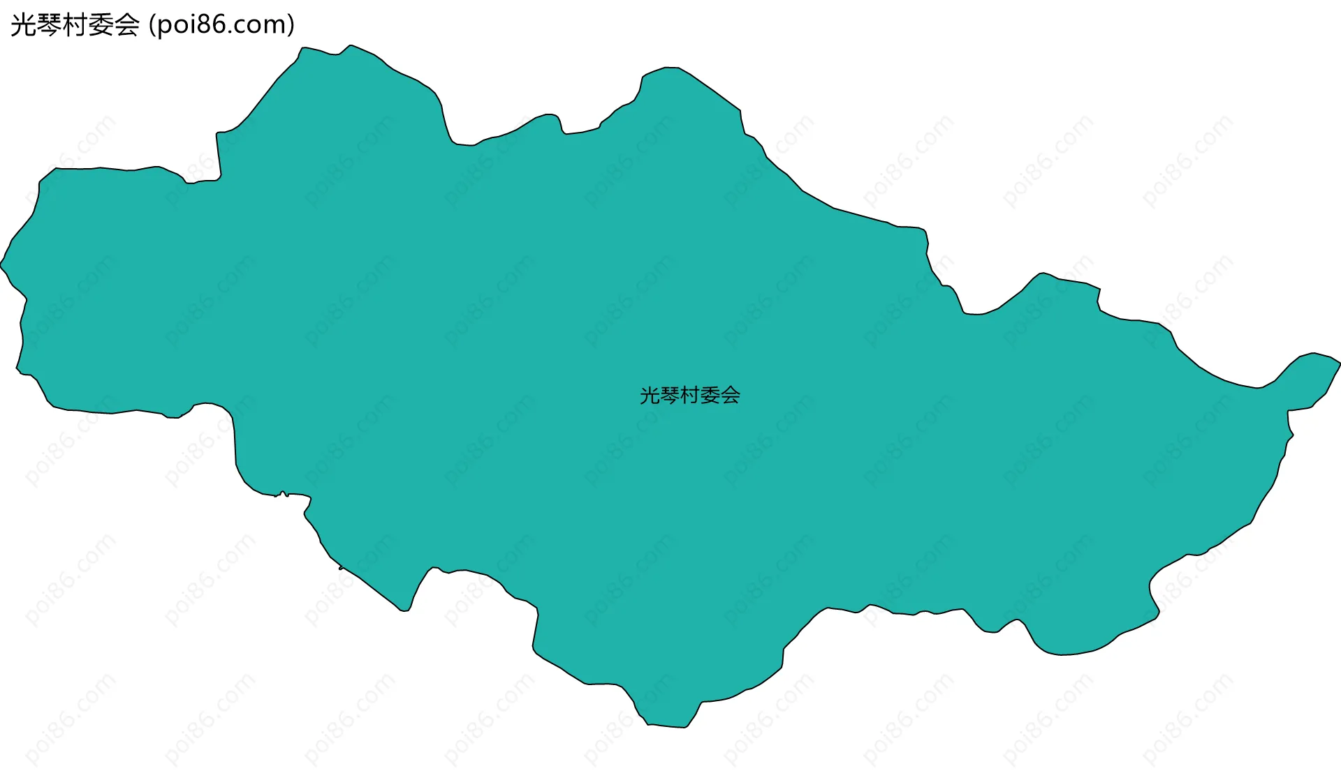 光琴村委会边界地图