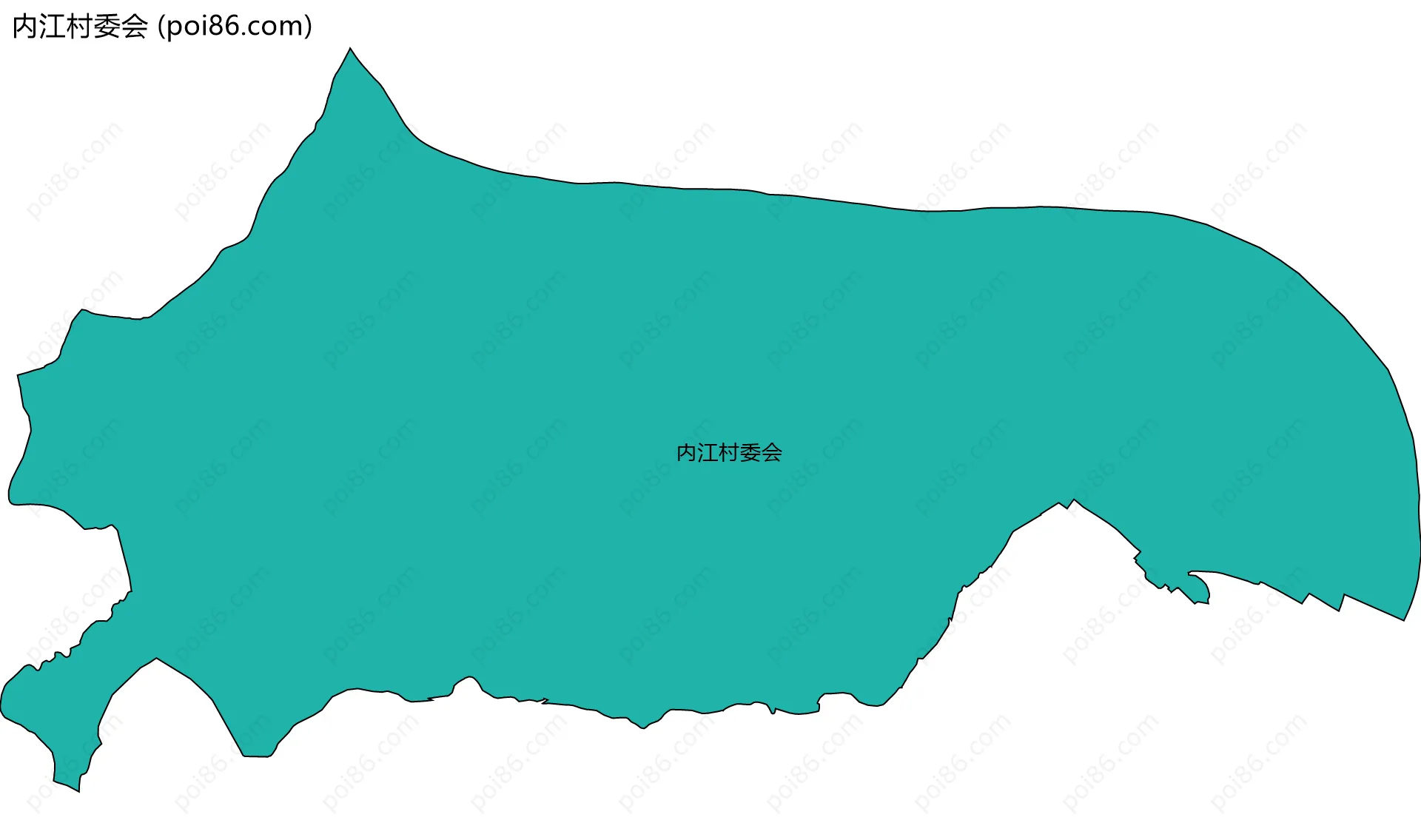 内江村委会边界地图