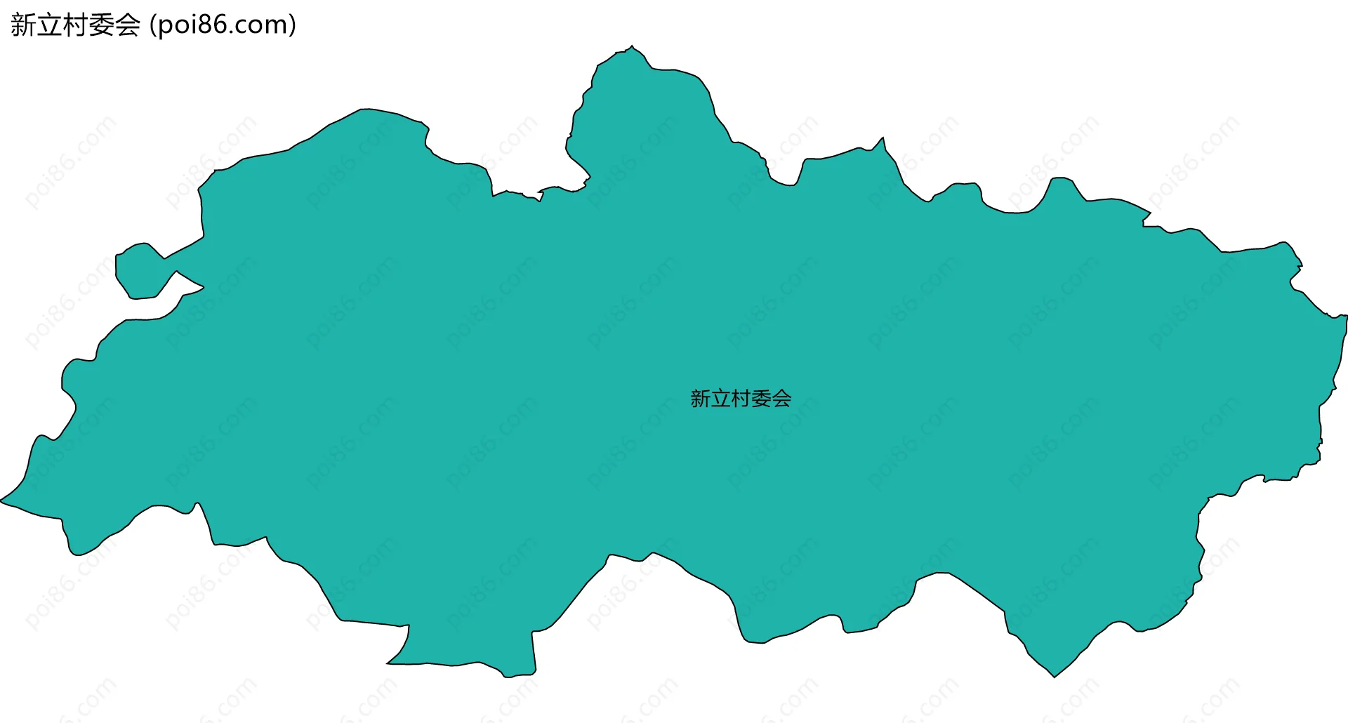 新立村委会边界地图