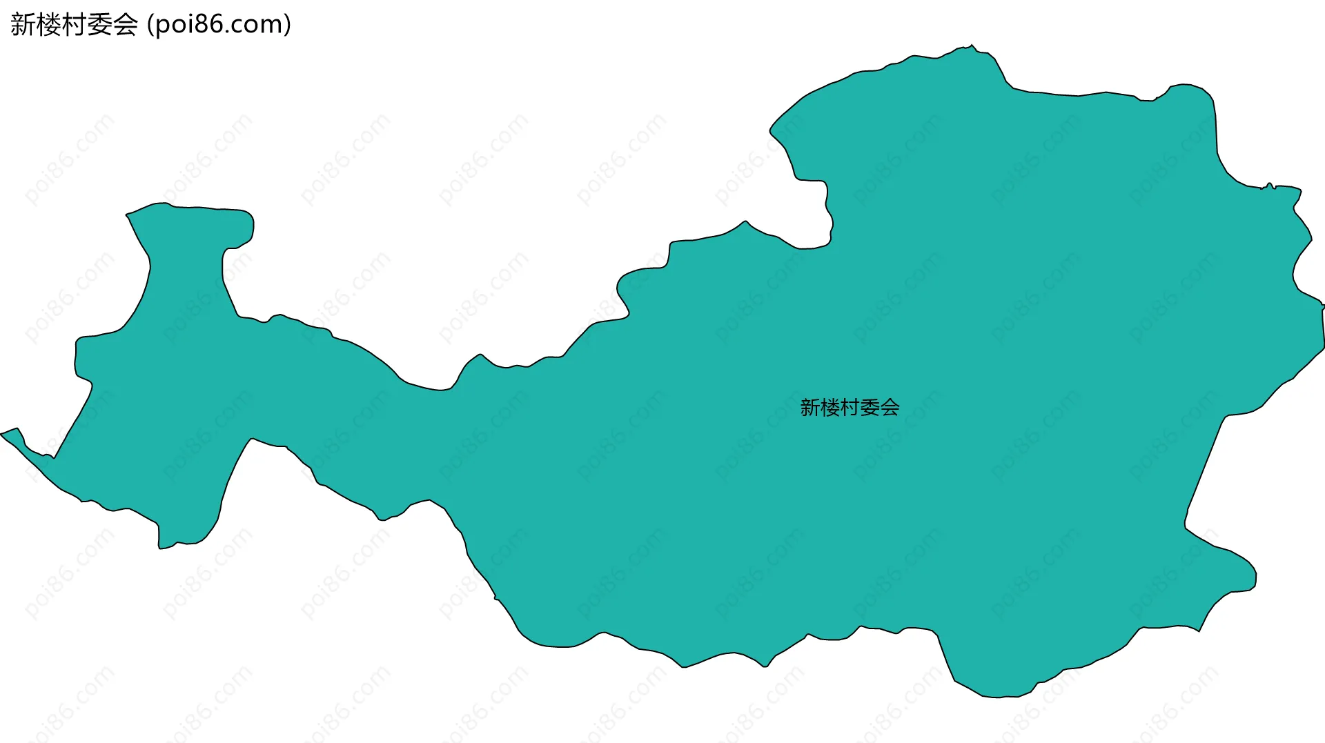 新楼村委会边界地图