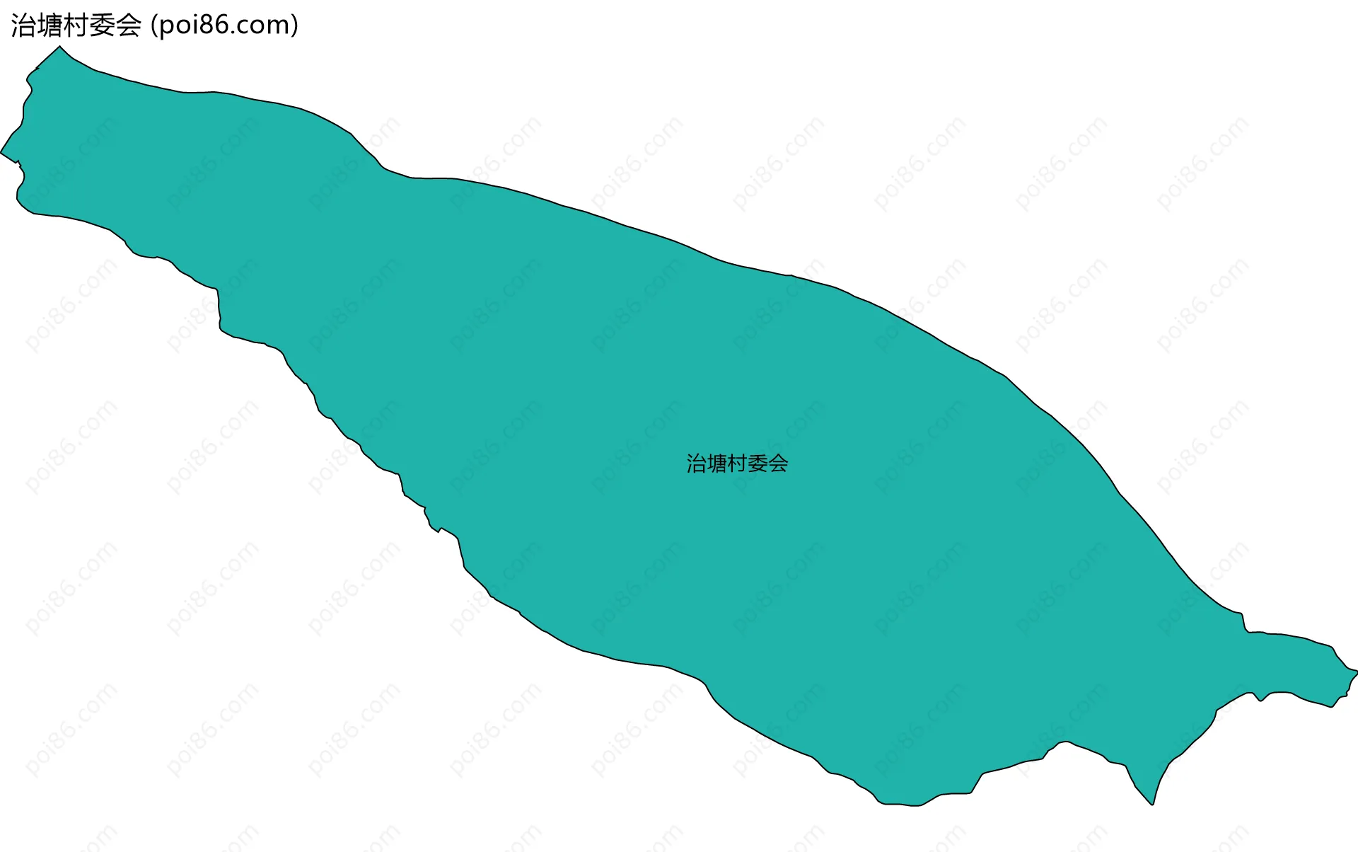 治塘村委会边界地图