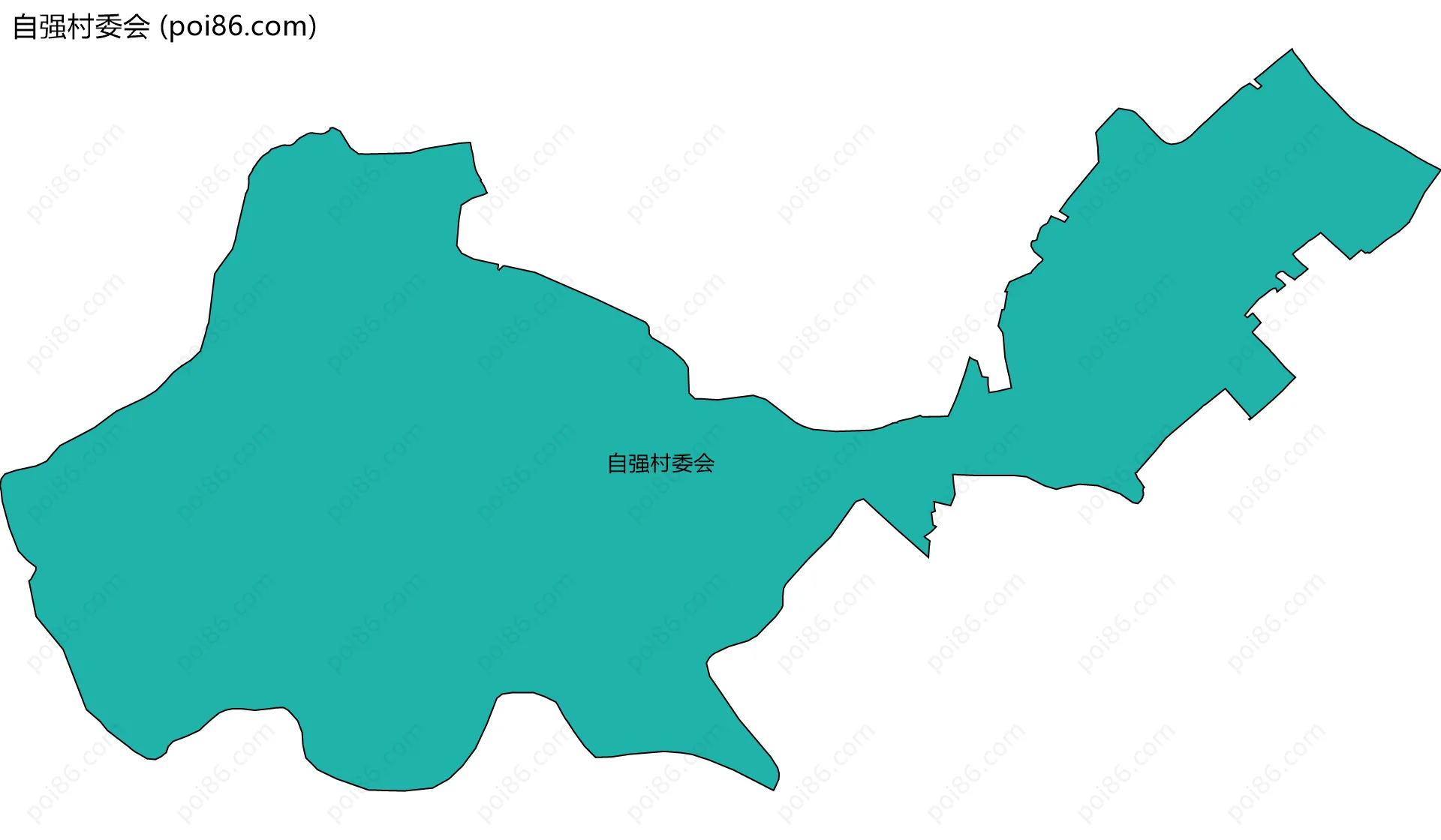 自强村委会边界地图