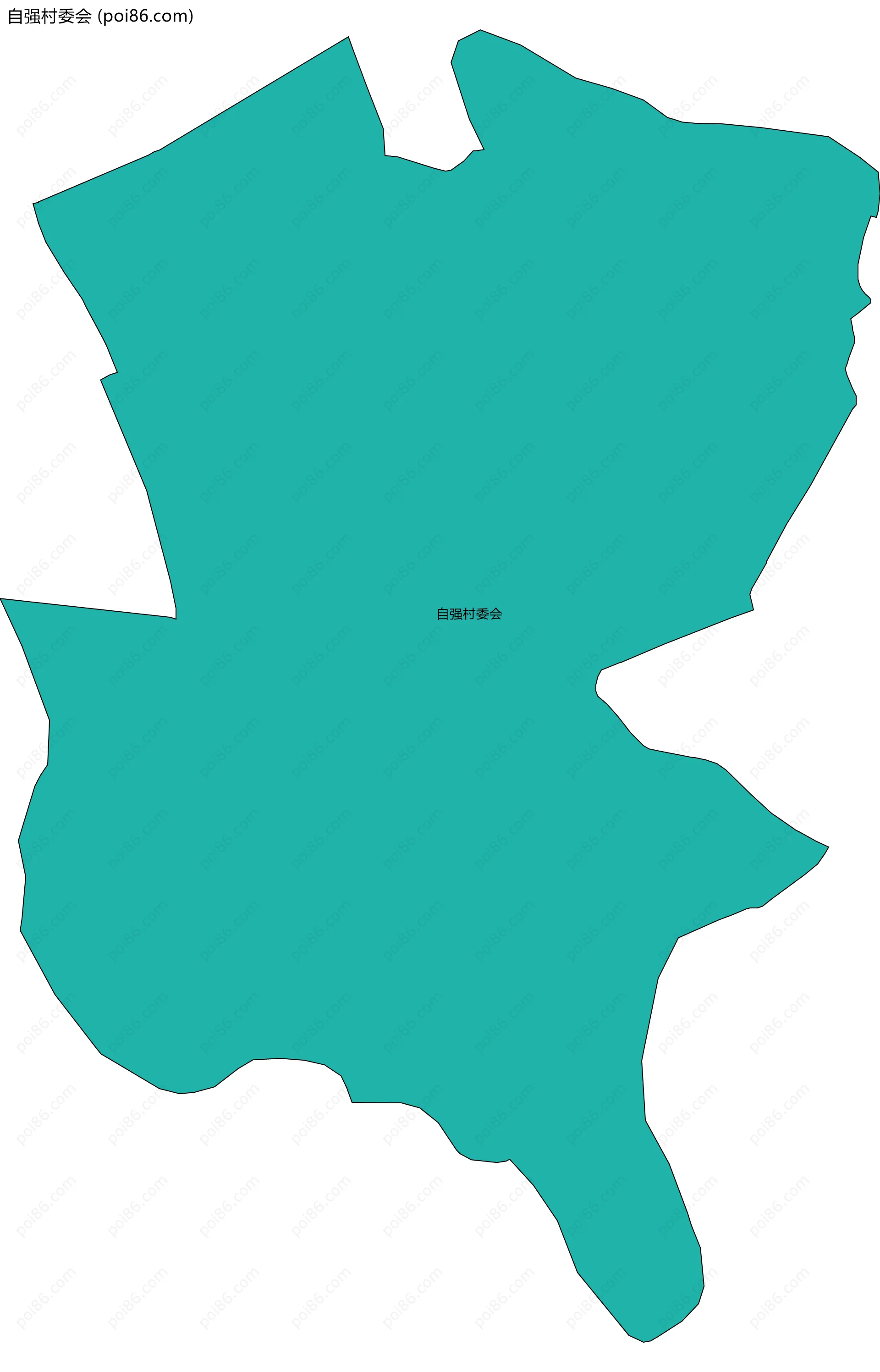 自强村委会边界地图