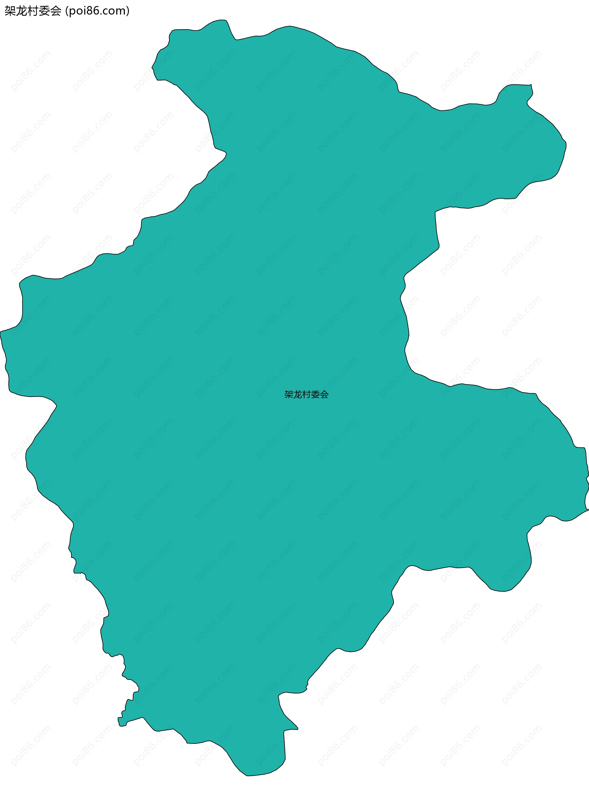 架龙村委会边界地图