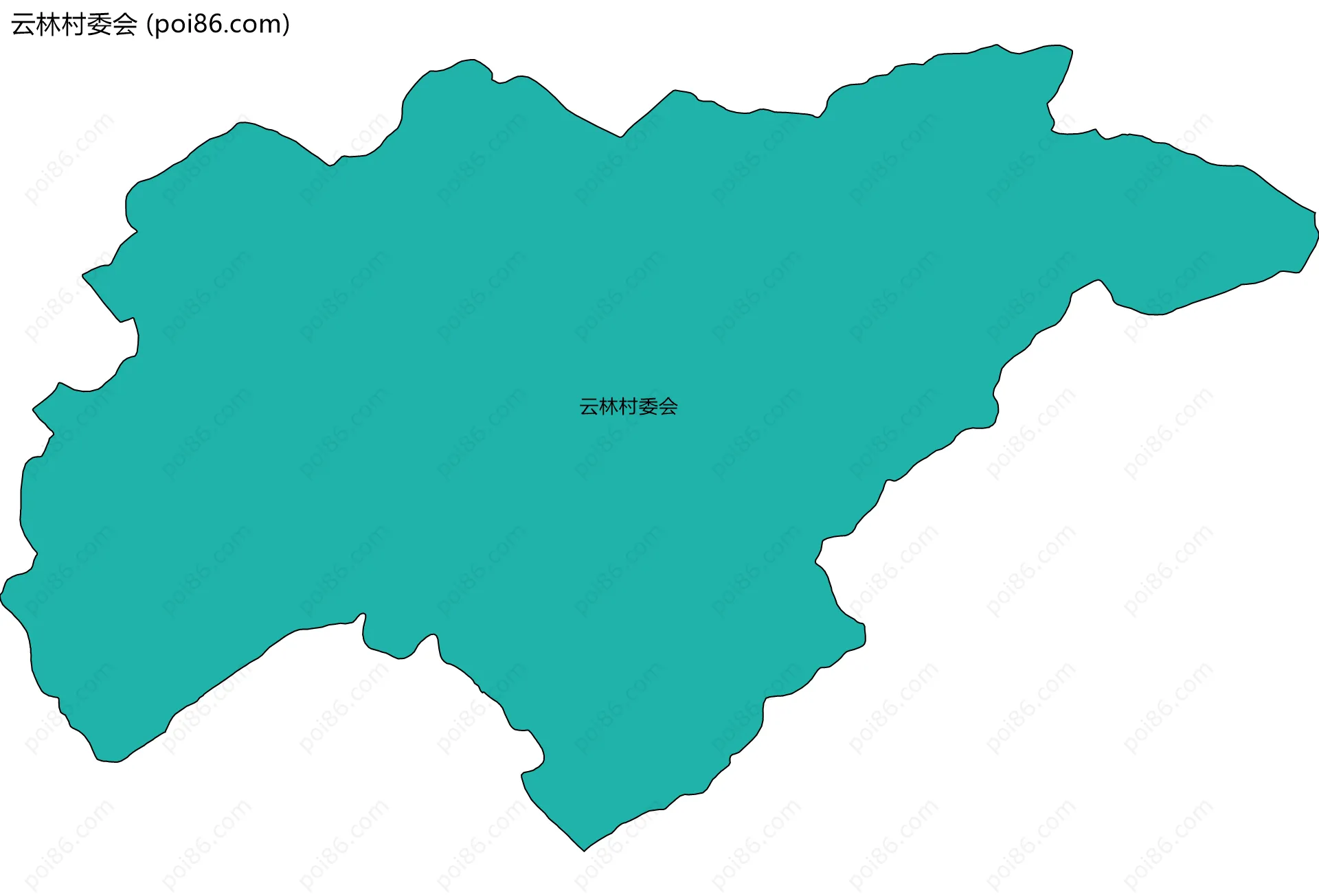 云林村委会边界地图