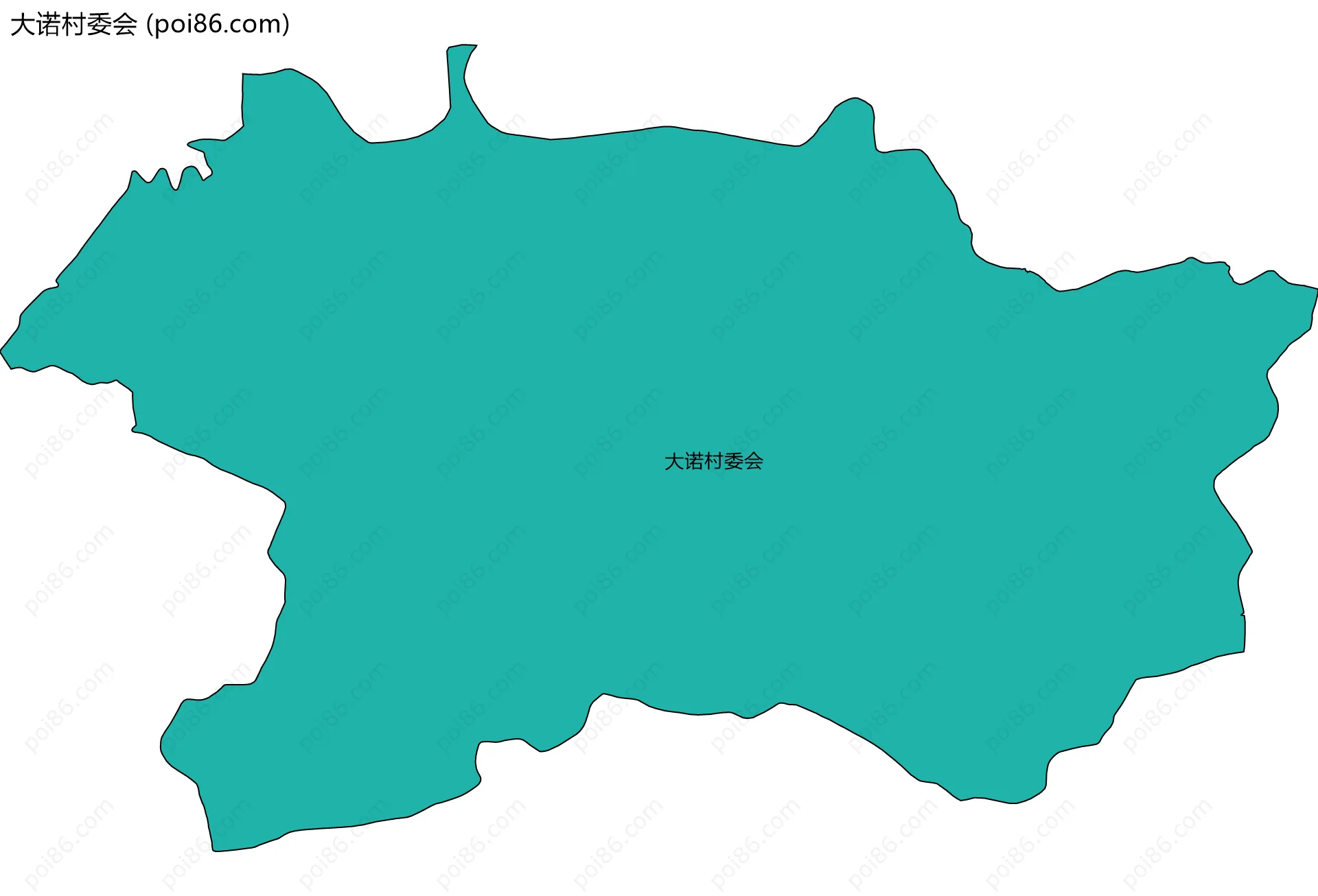 大诺村委会边界地图
