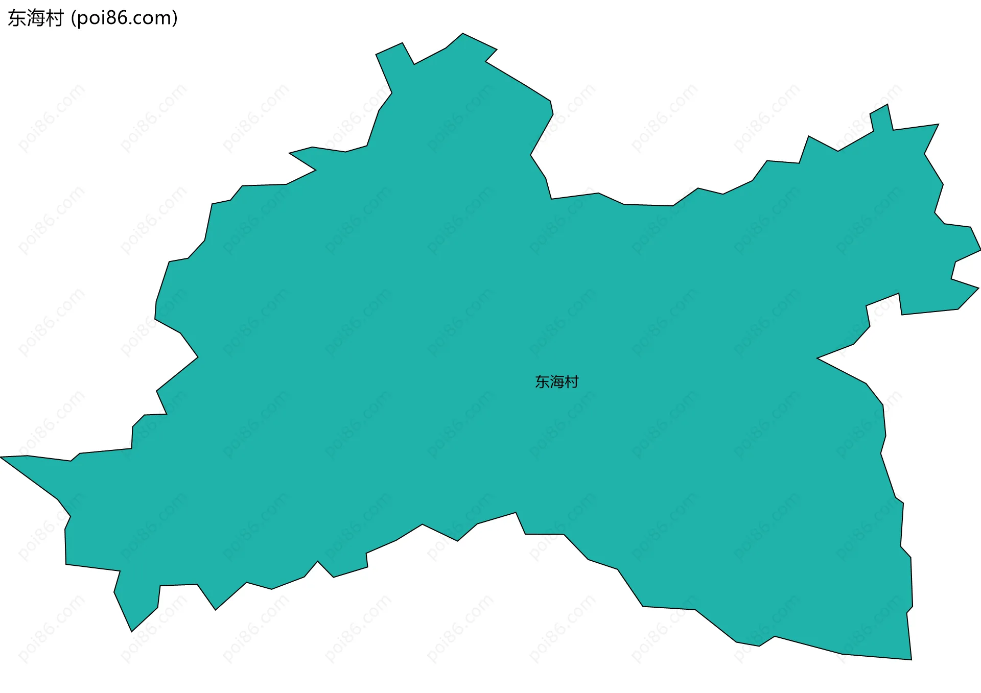 东海村边界地图
