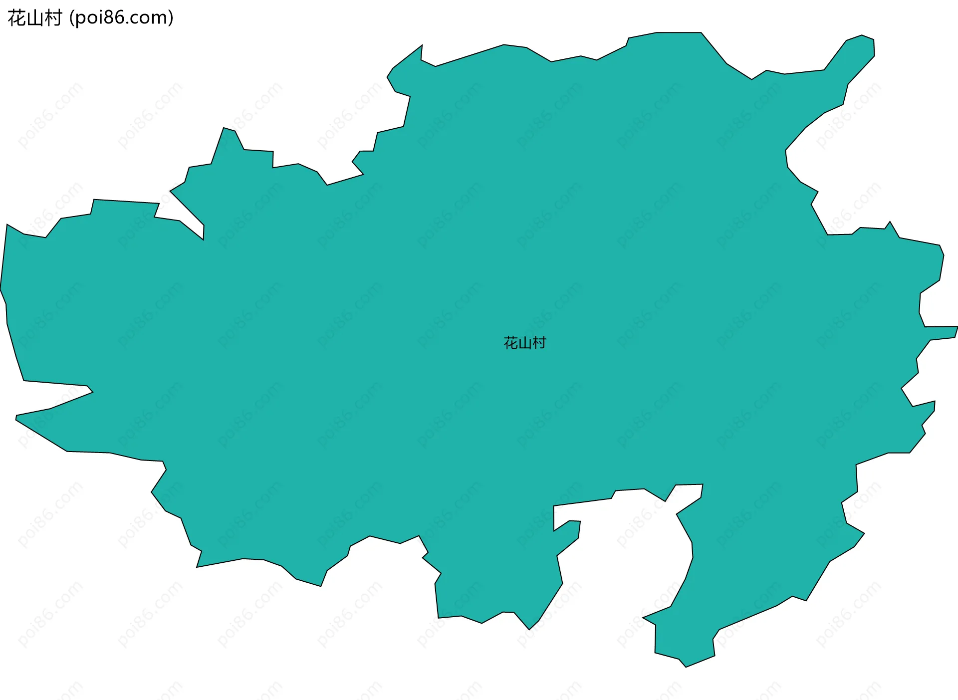 花山村边界地图