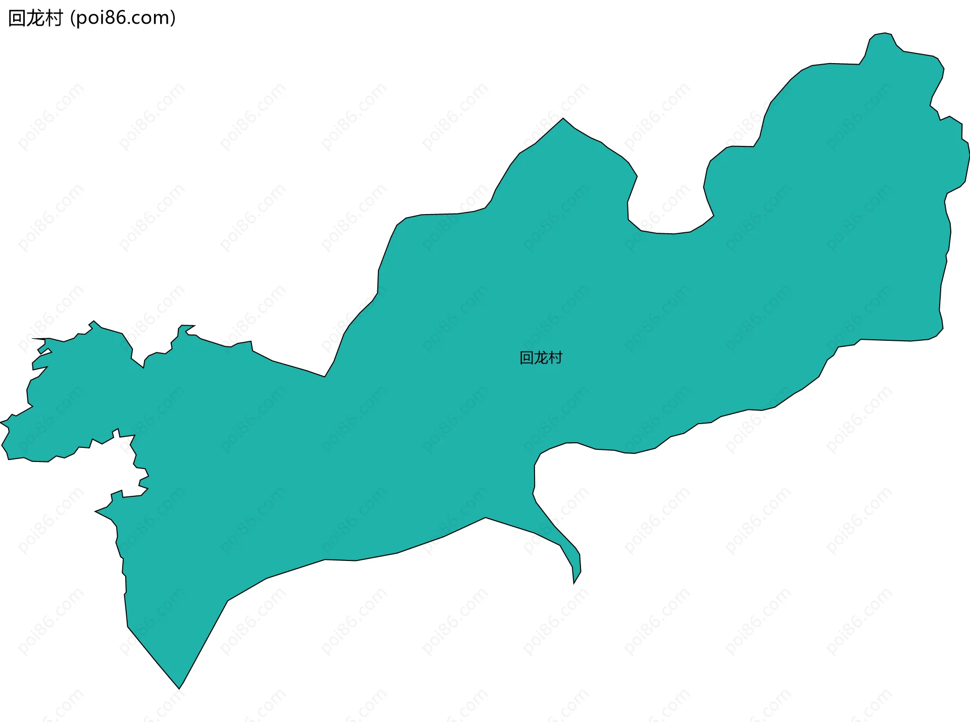 回龙村边界地图
