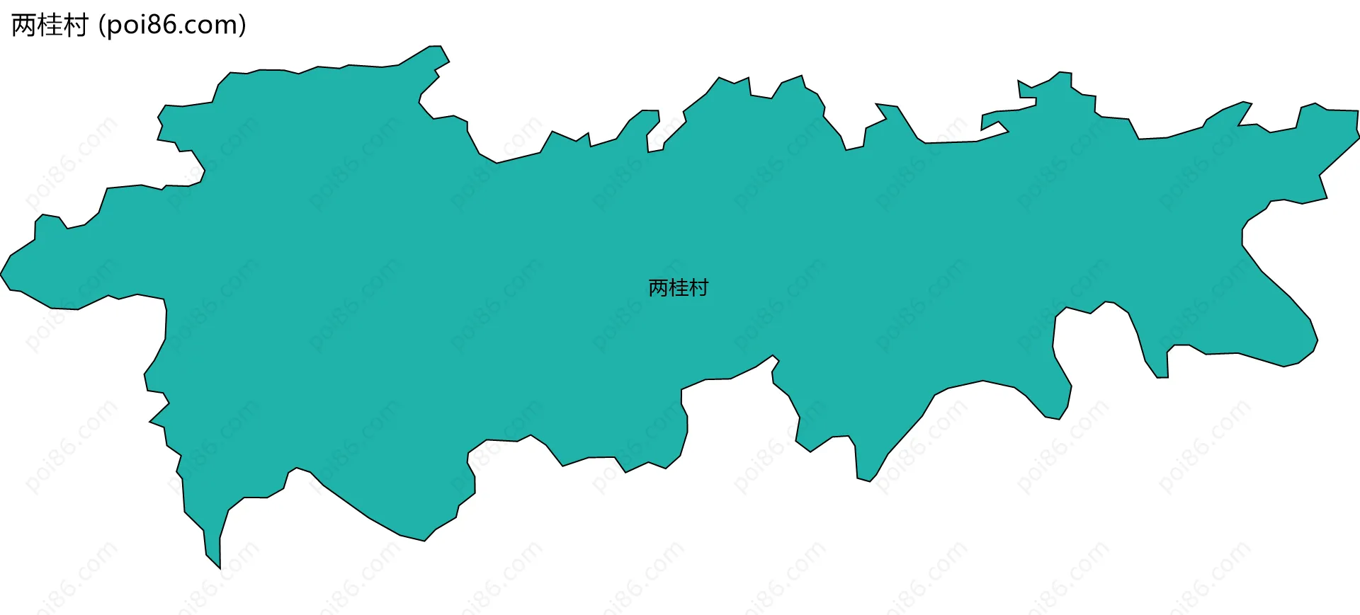 两桂村边界地图