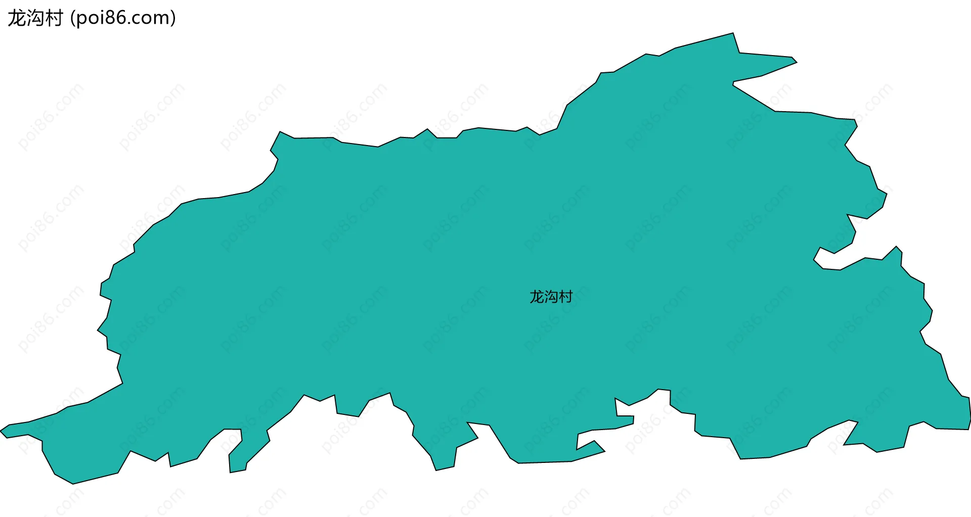 龙沟村边界地图