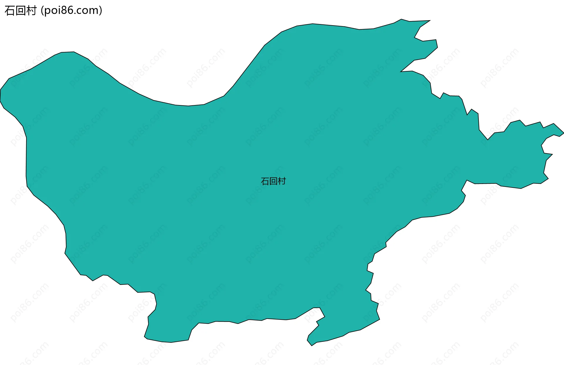 石回村边界地图