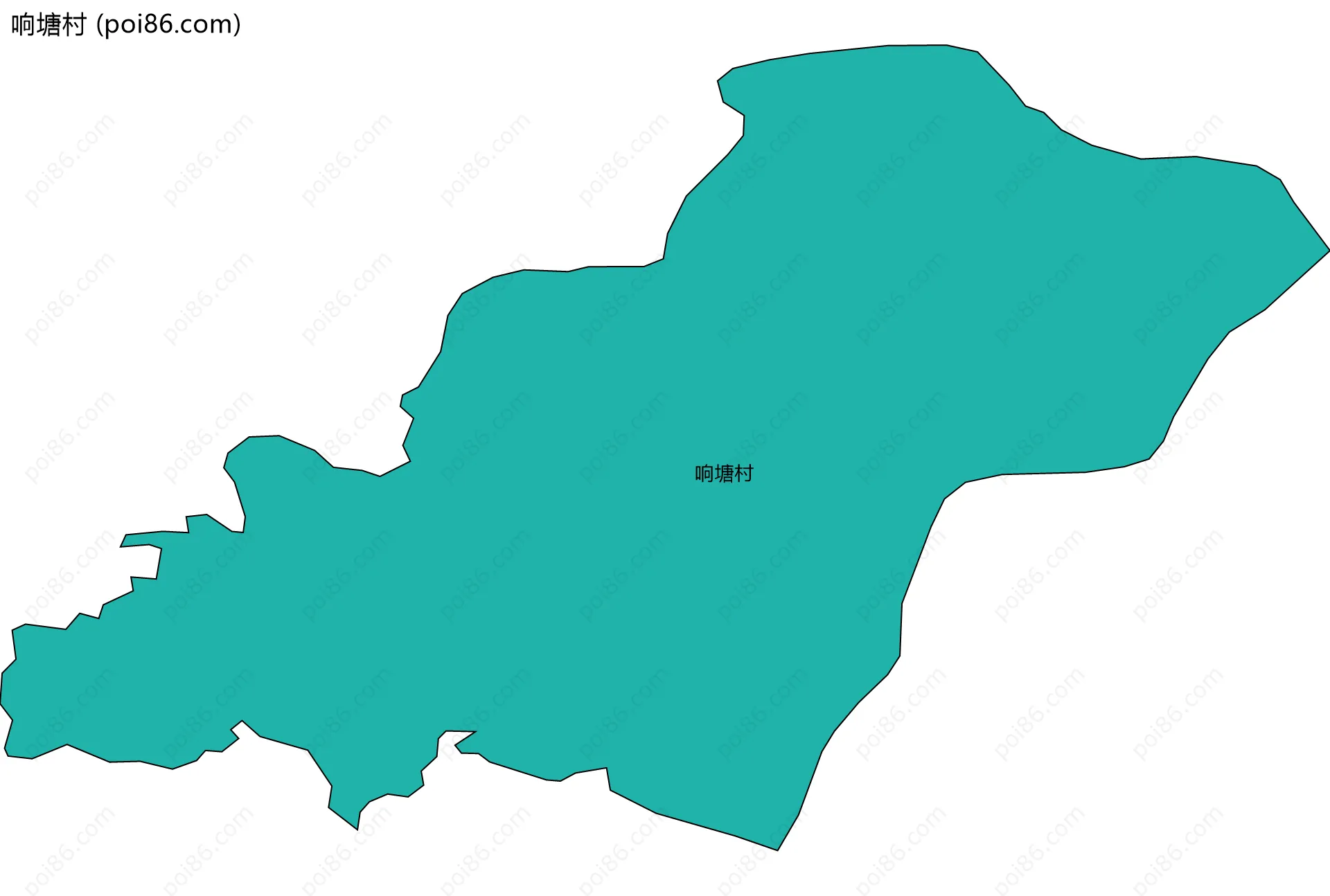 响塘村边界地图