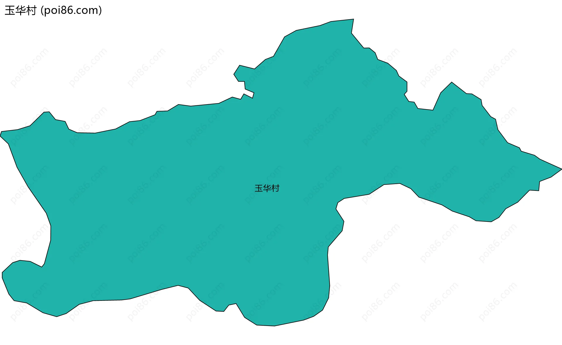 玉华村边界地图