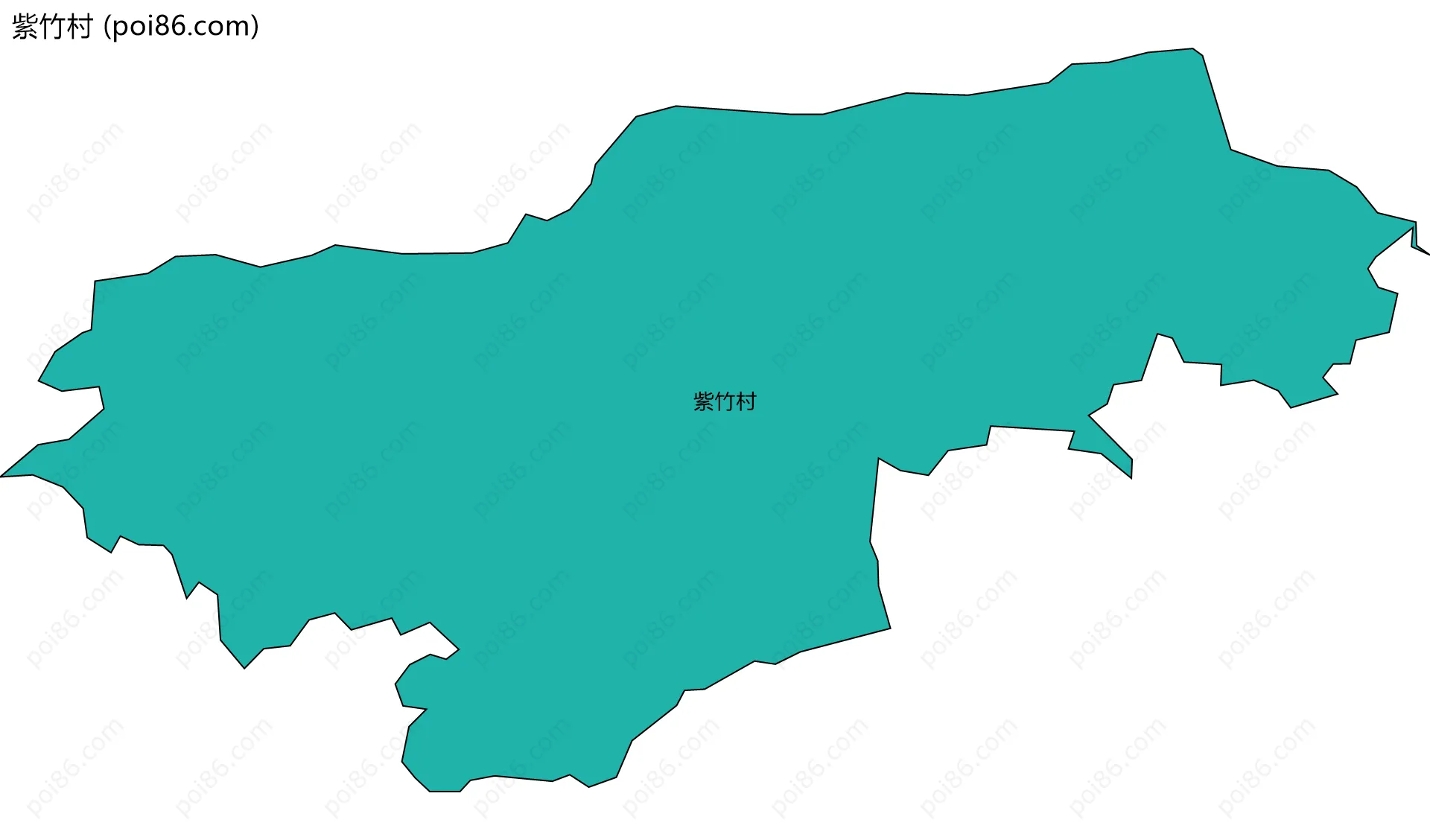 紫竹村边界地图