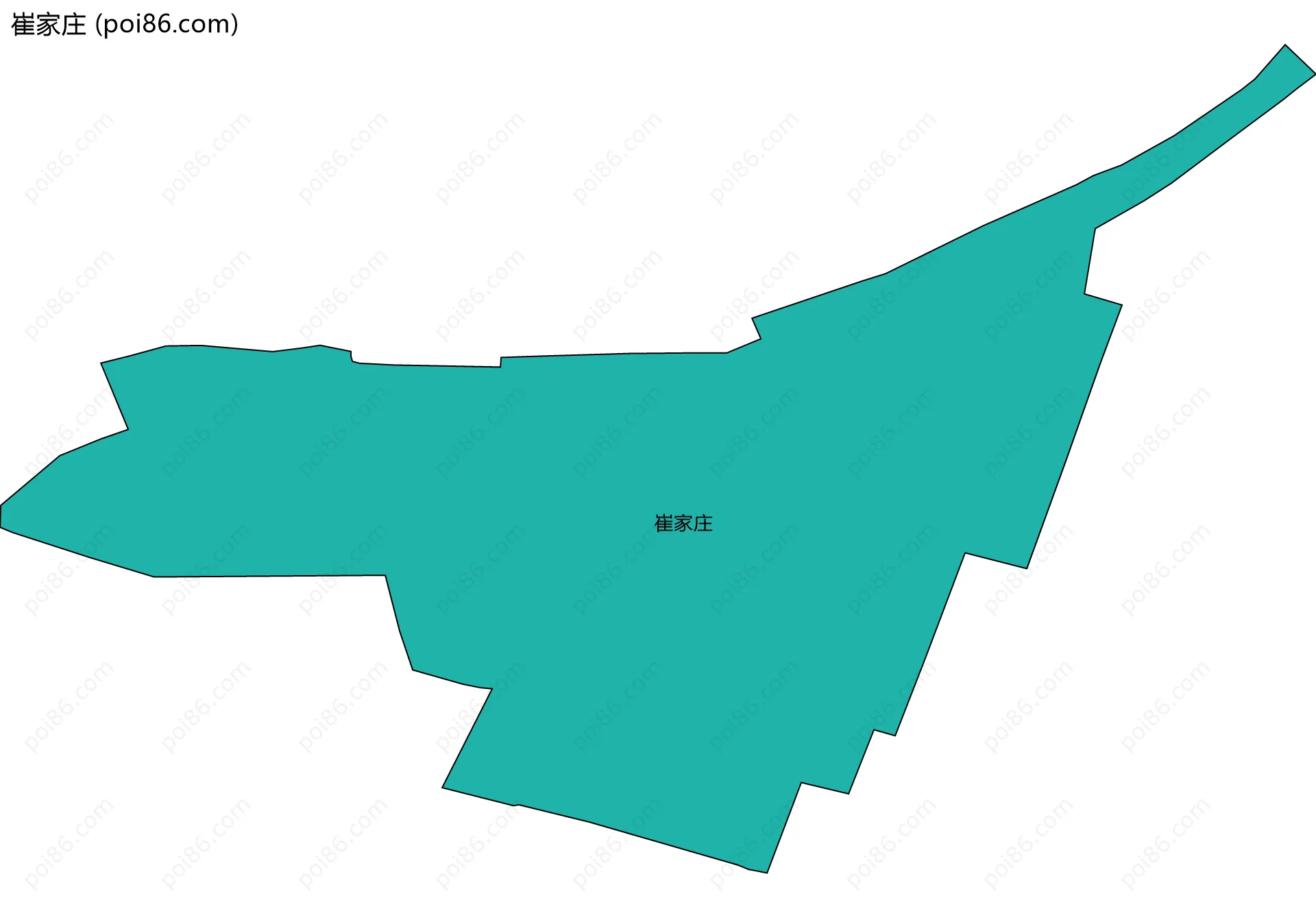 崔家庄边界地图
