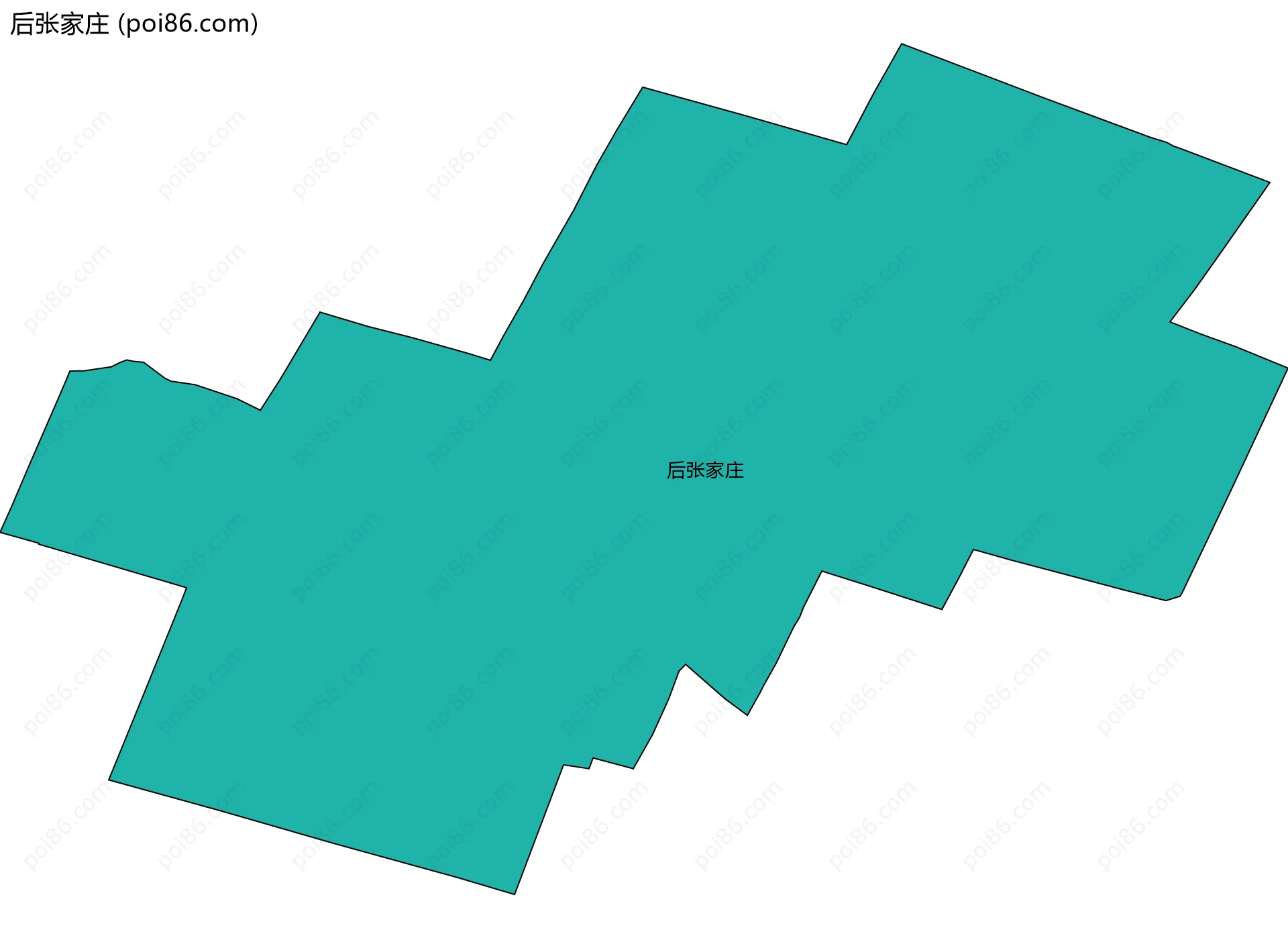 后张家庄边界地图