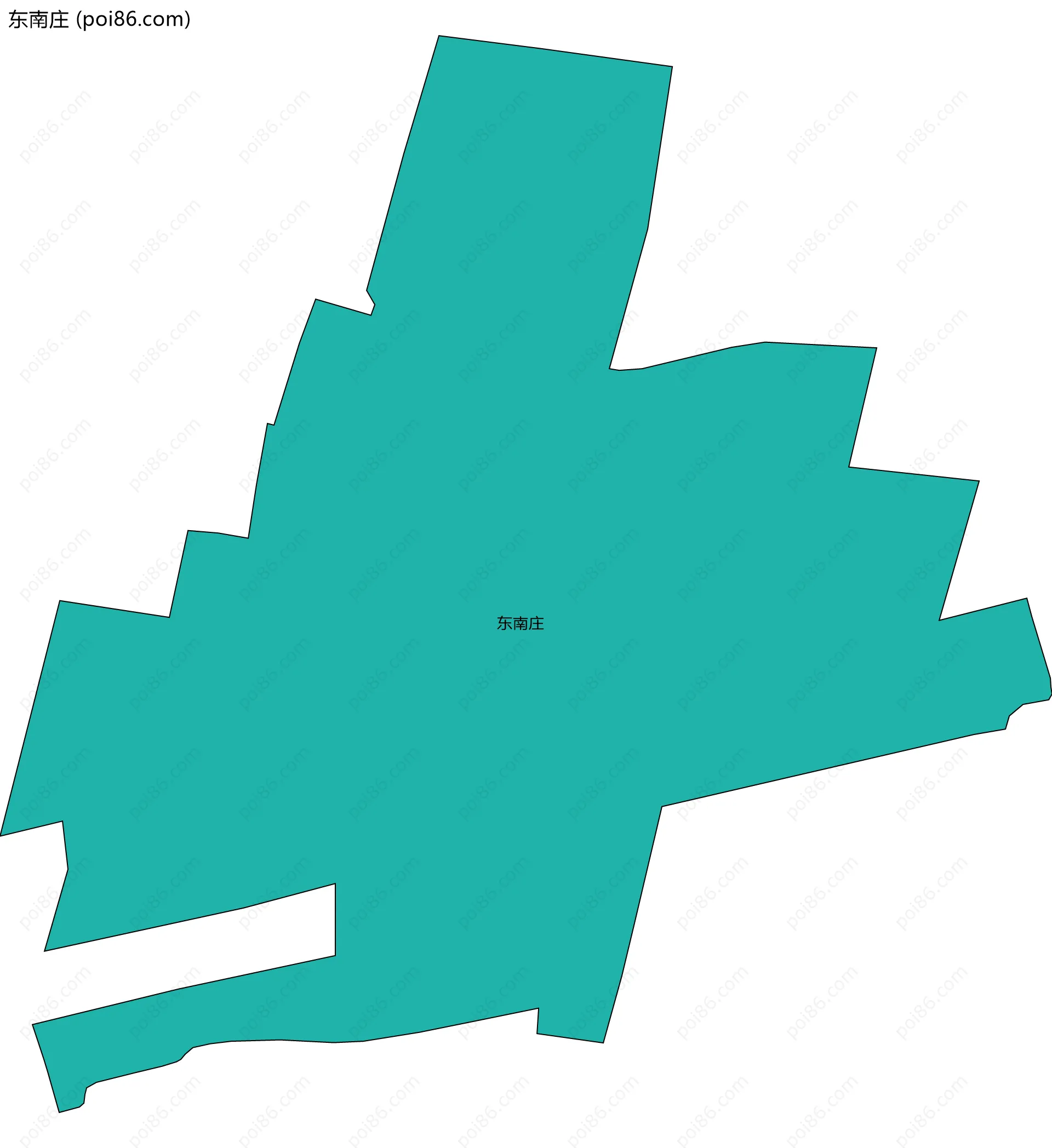 东南庄边界地图