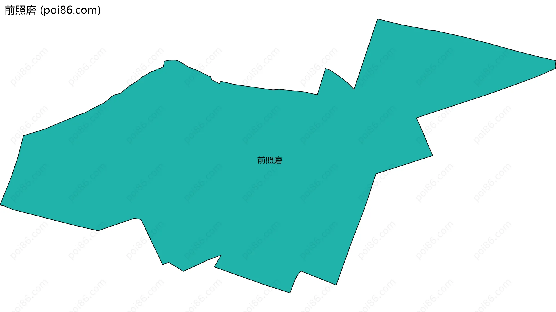 前照磨边界地图