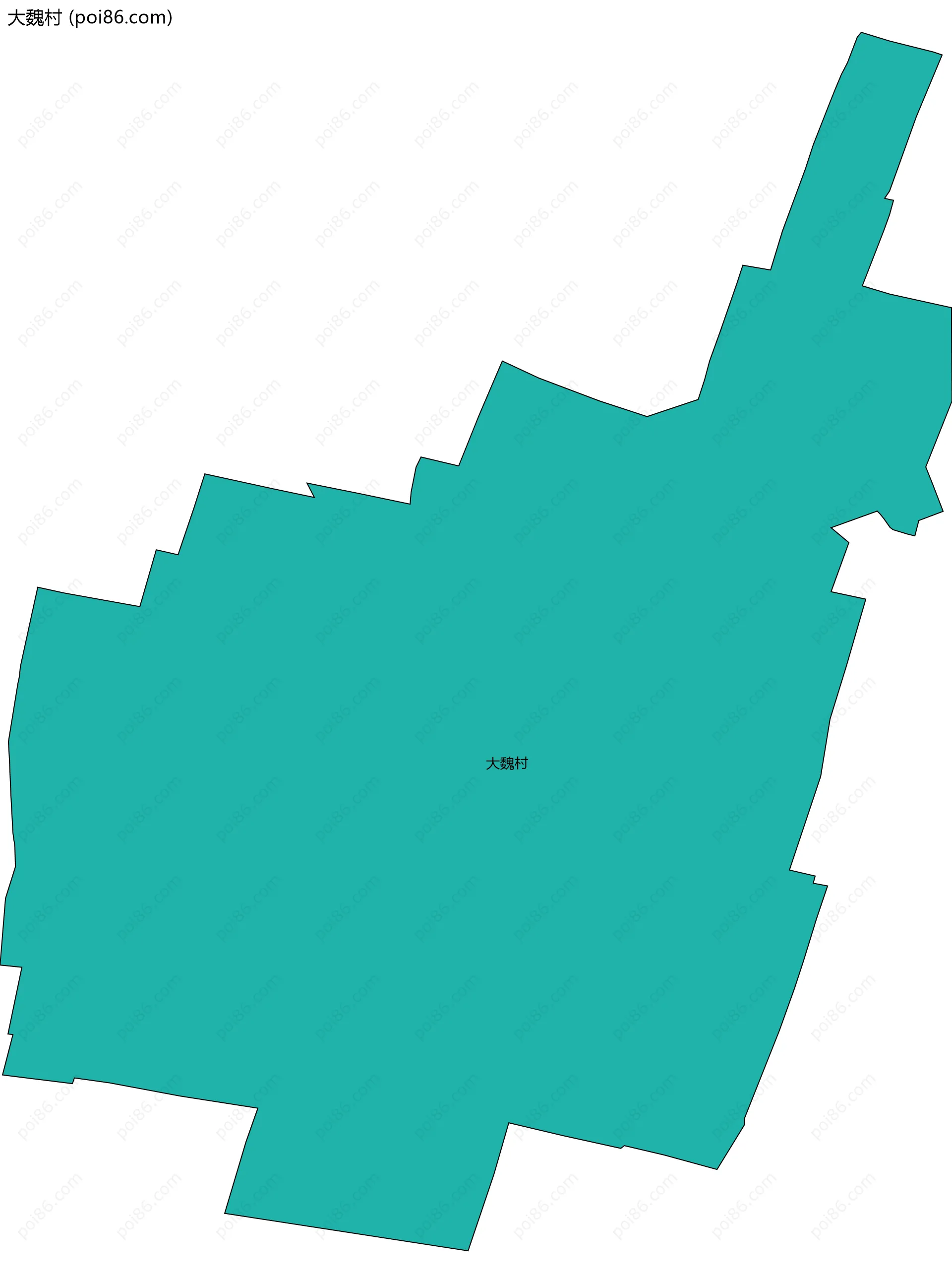 大魏村边界地图