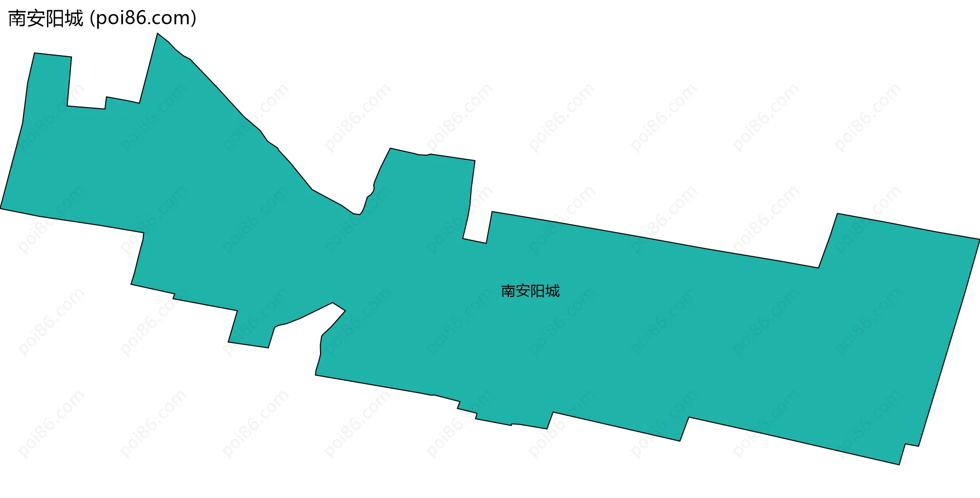 南安阳城边界地图