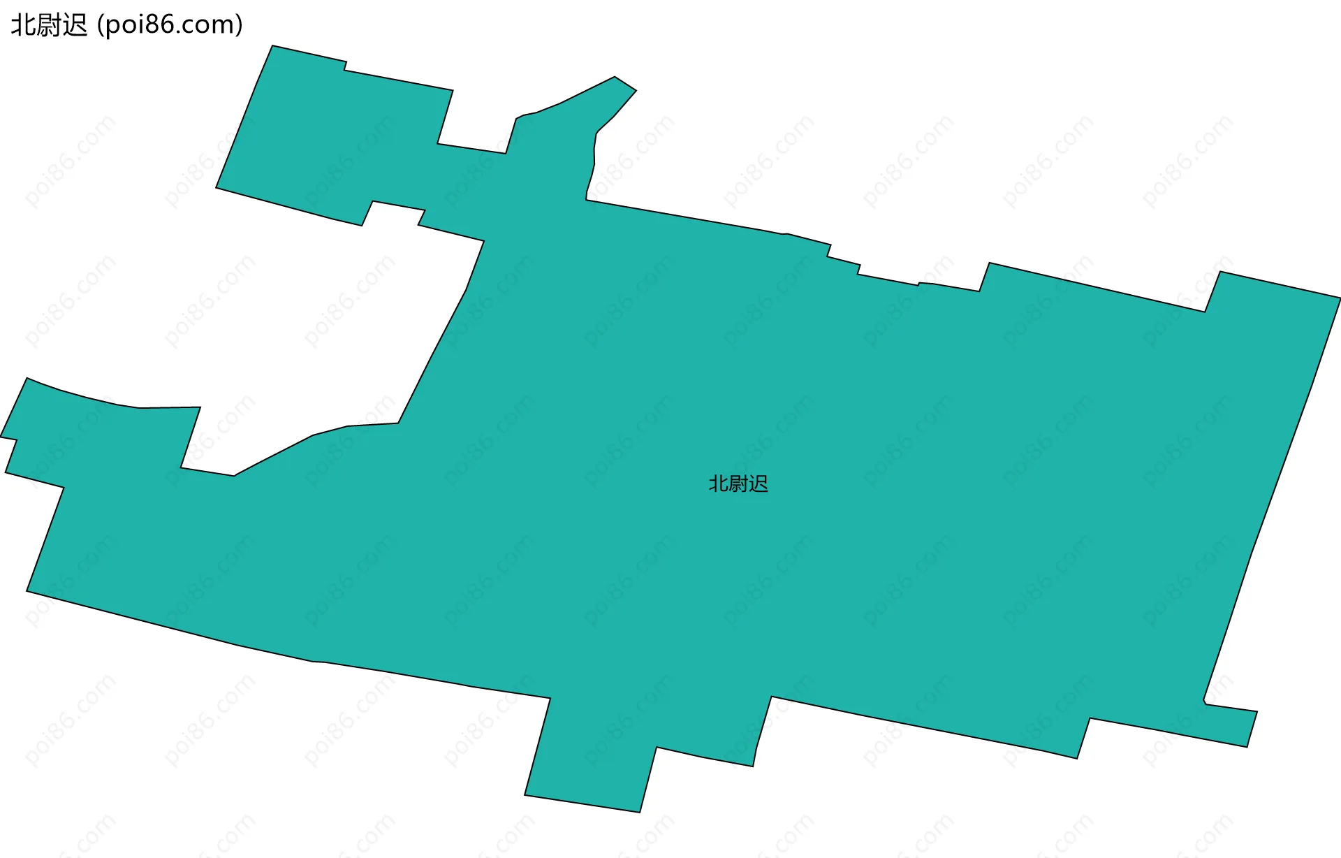 北尉迟边界地图