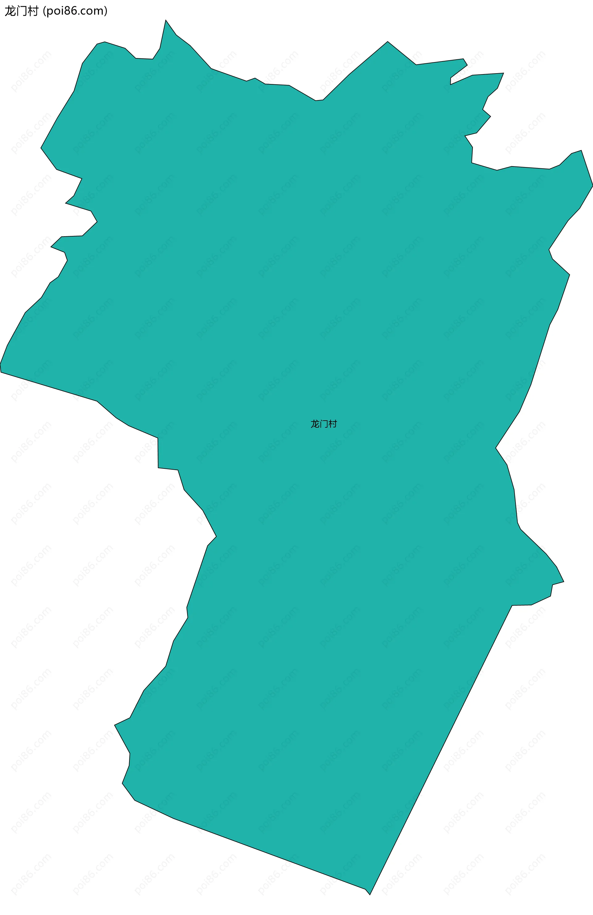 龙门村边界地图