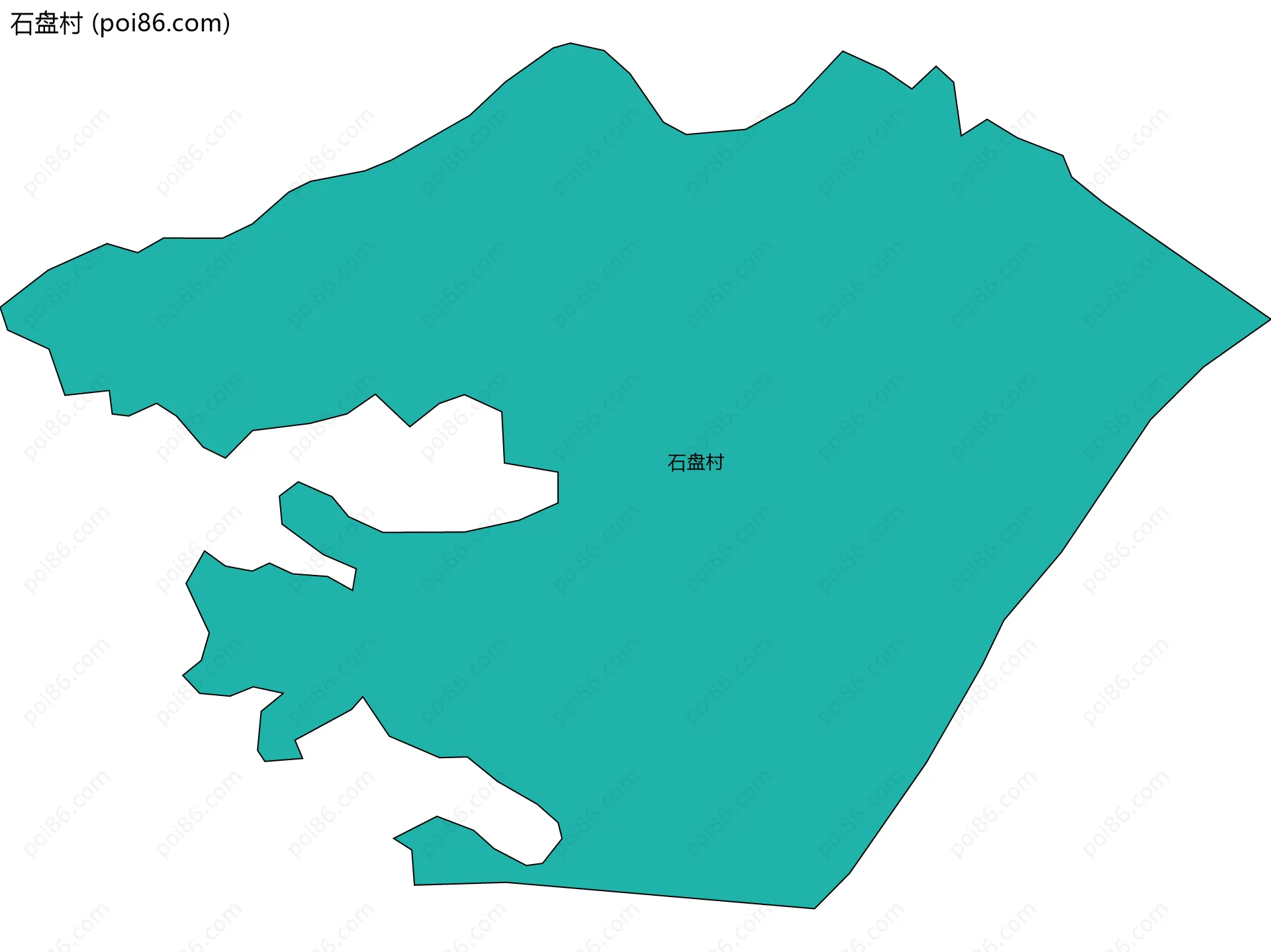 石盘村边界地图