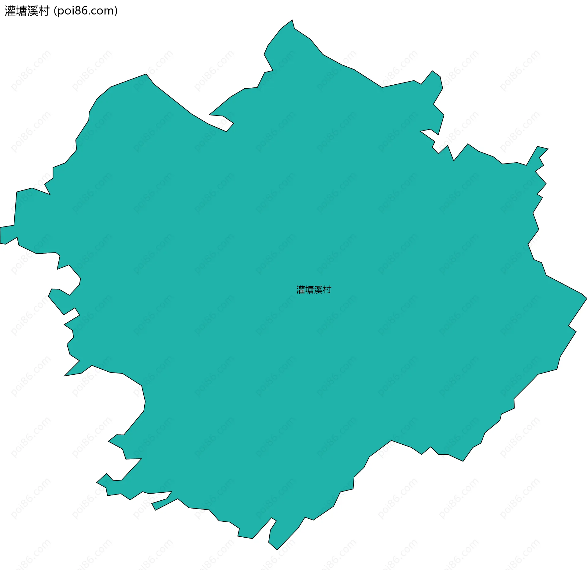 灌塘溪村边界地图