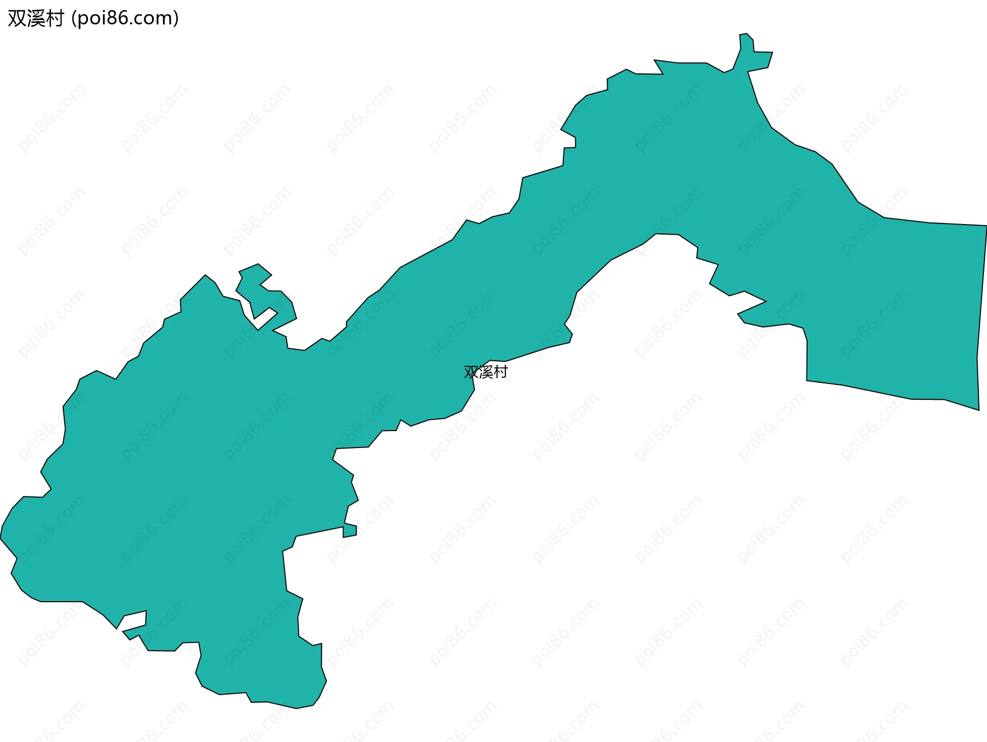 双溪村边界地图