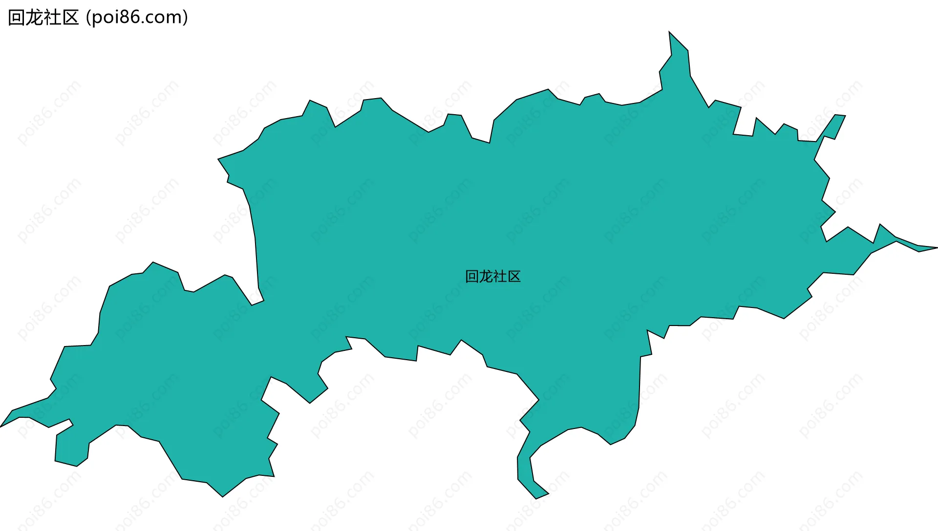 回龙社区边界地图