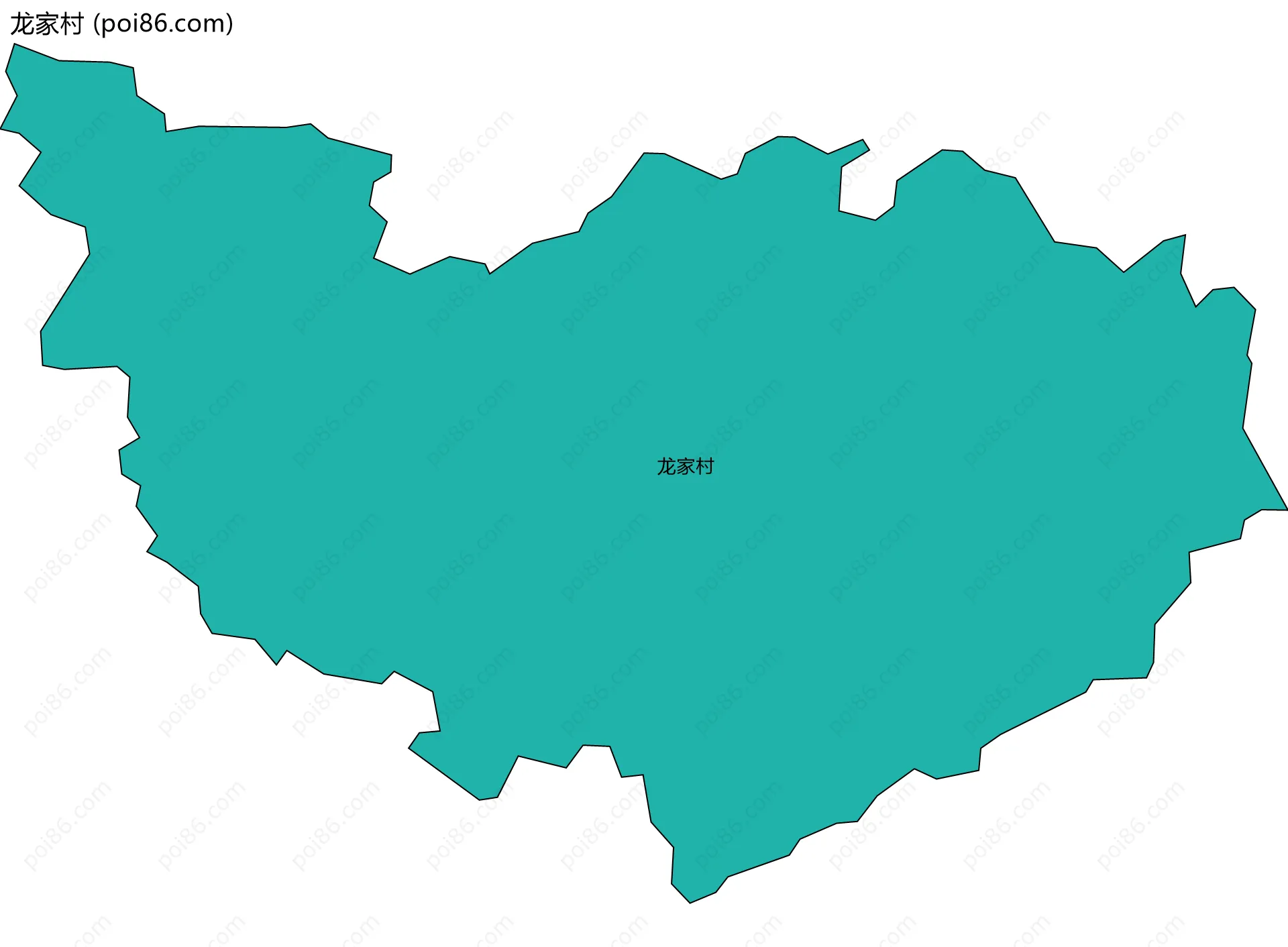 龙家村边界地图