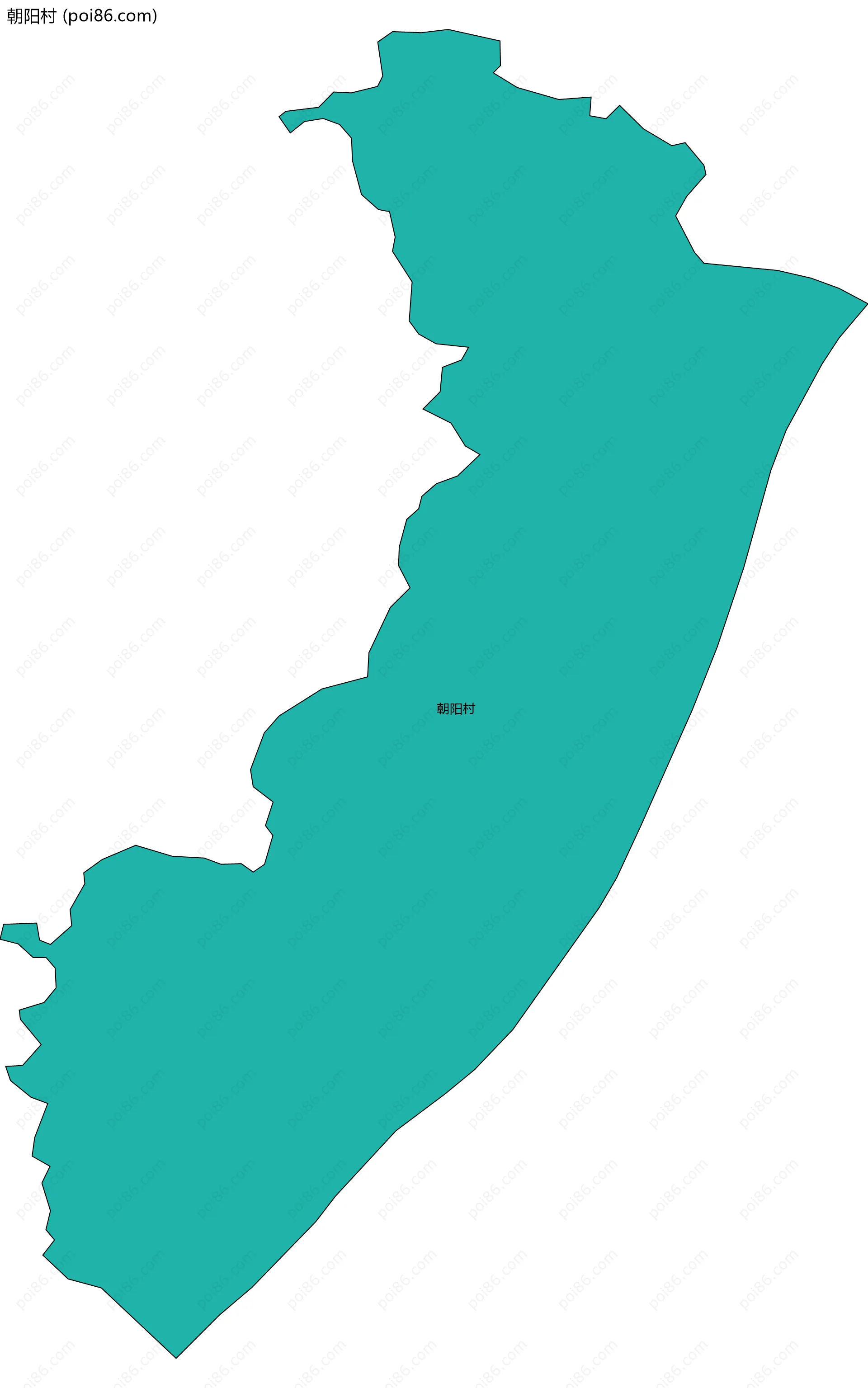 朝阳村边界地图