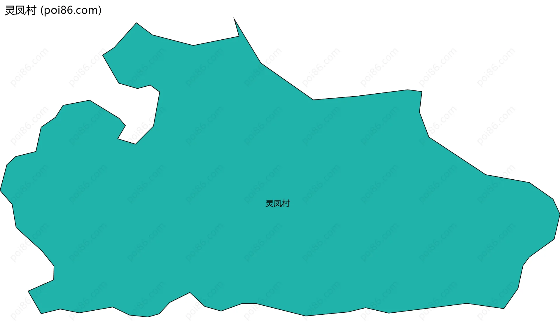灵凤村边界地图