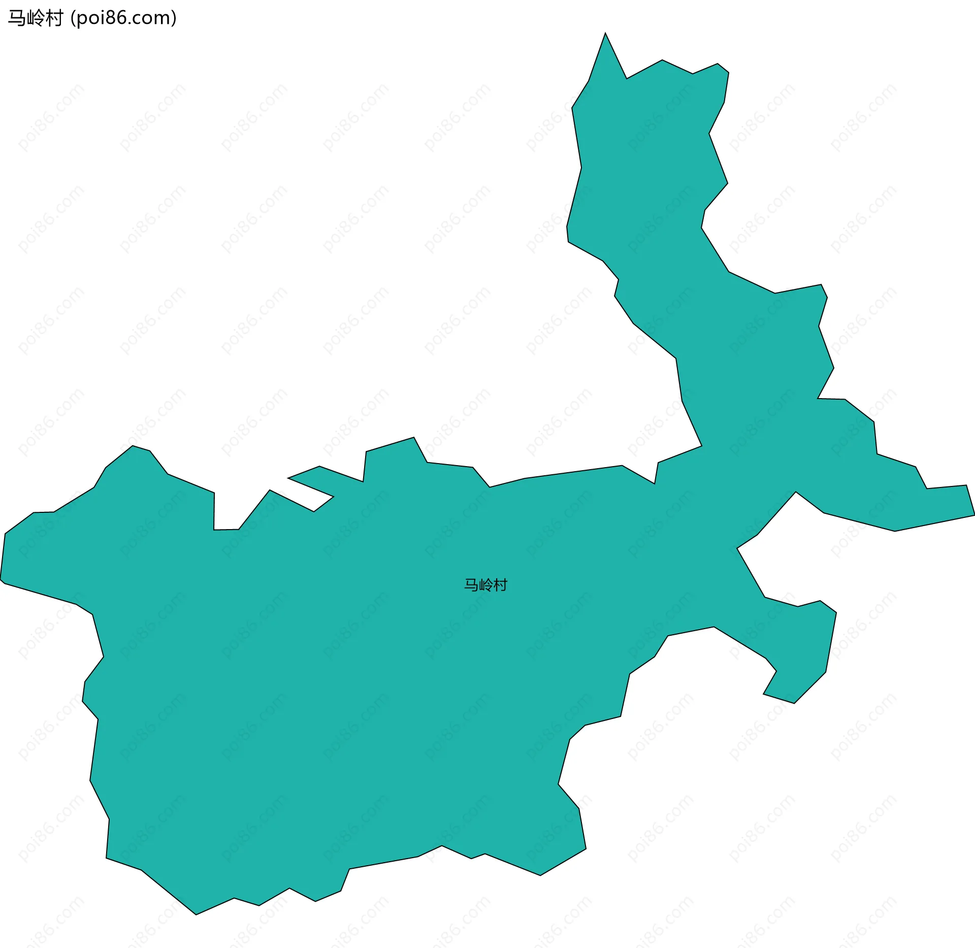 马岭村边界地图